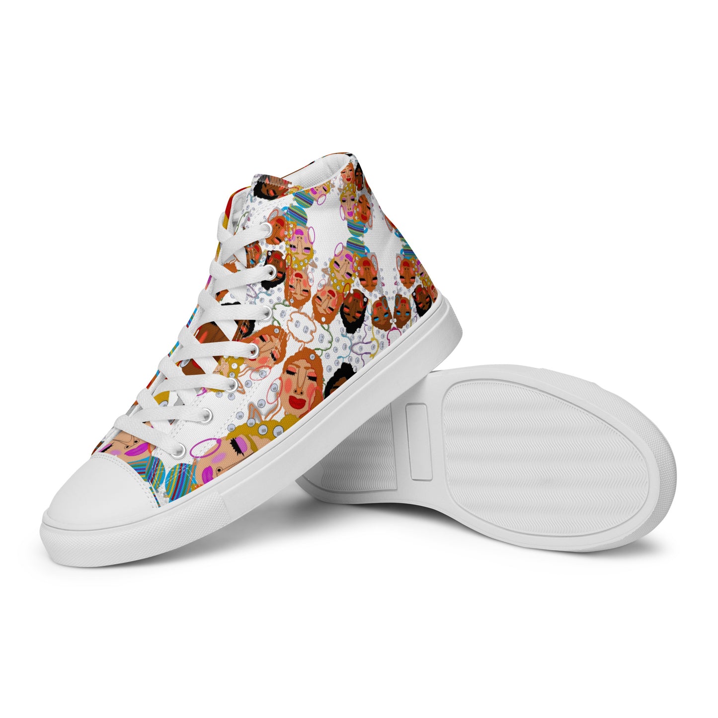 Women’s high top canvas shoes