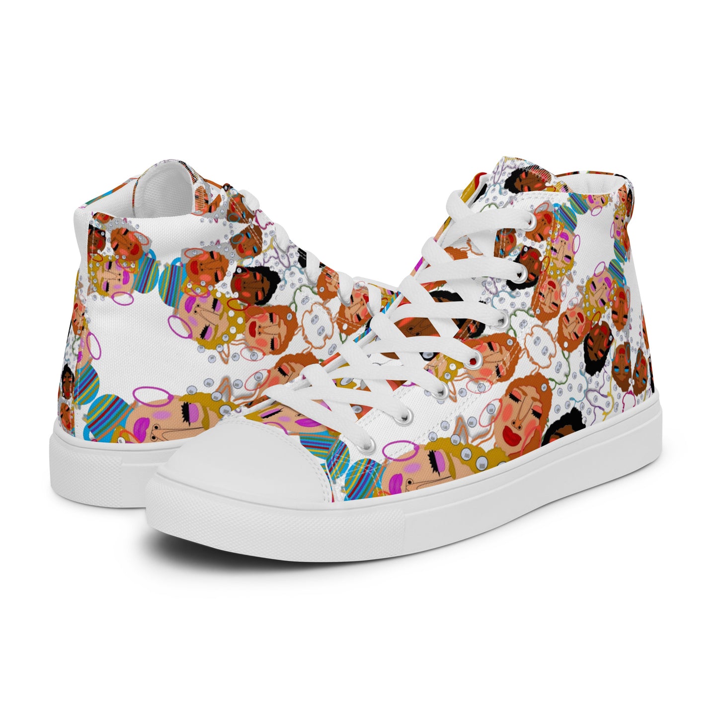 Women’s high top canvas shoes