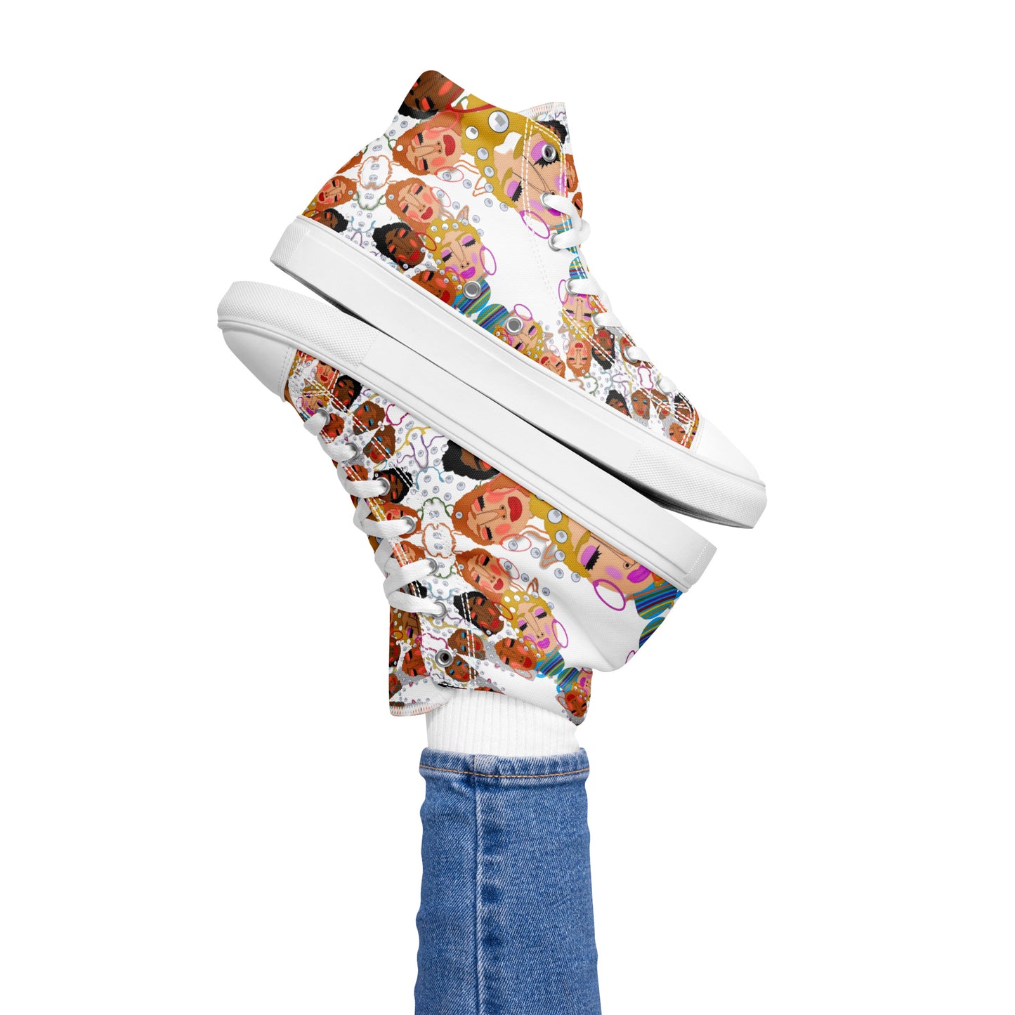 Women’s high top canvas shoes