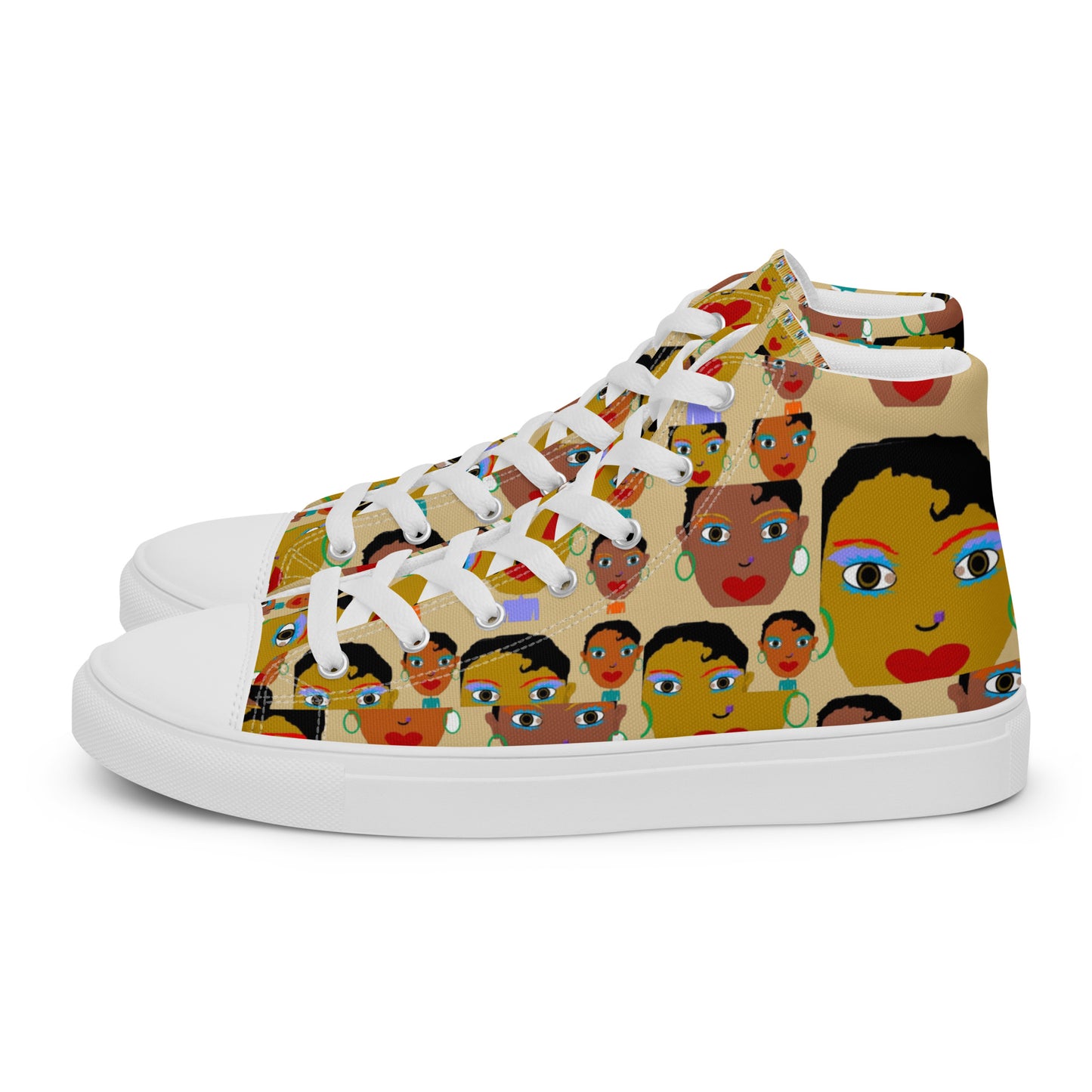 Women’s high top canvas shoes