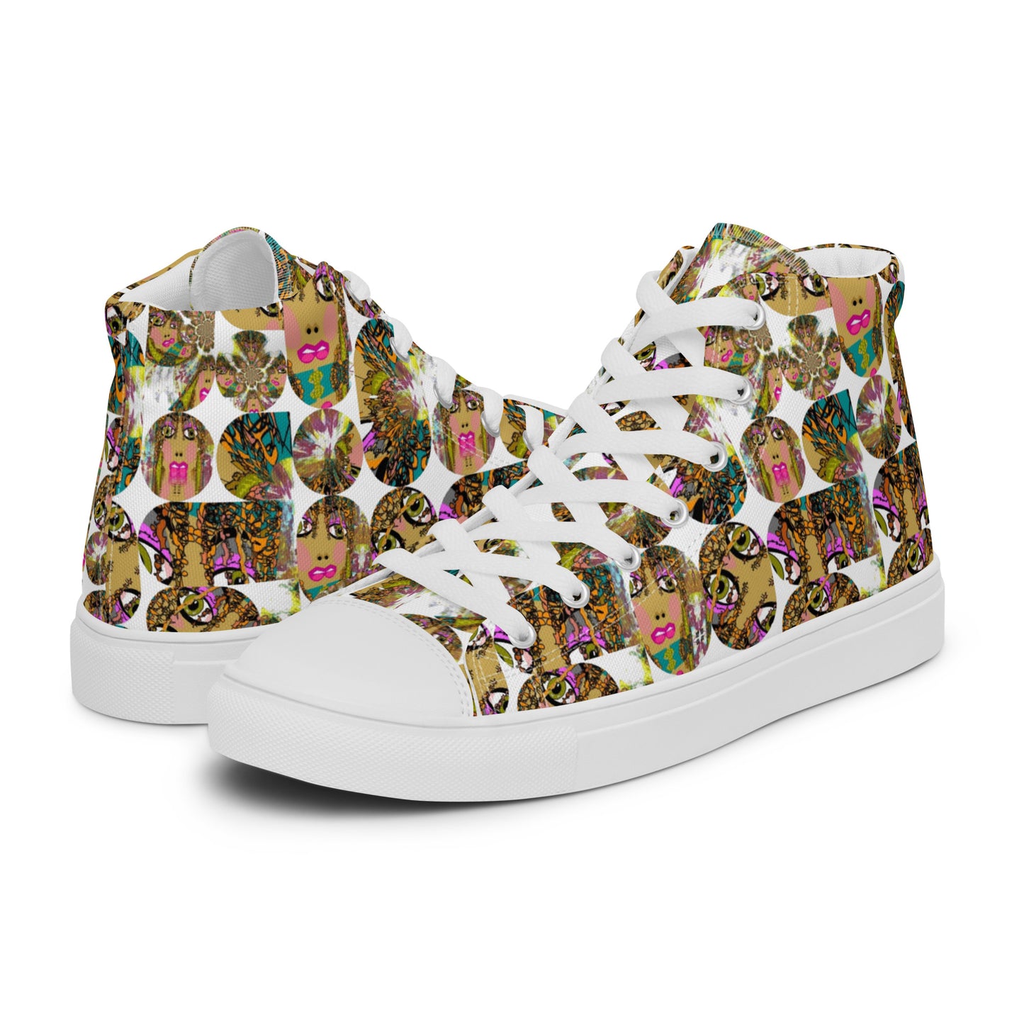 Women’s high top canvas shoes