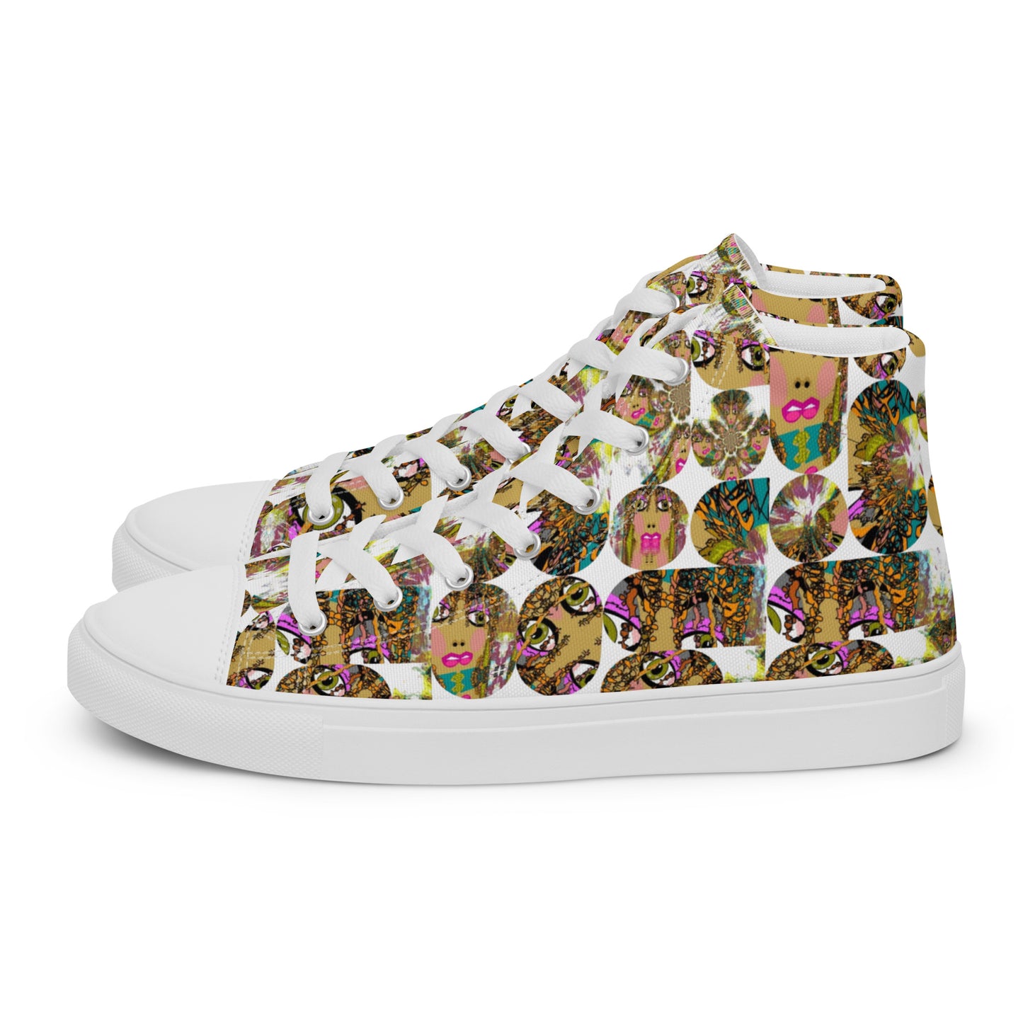 Women’s high top canvas shoes