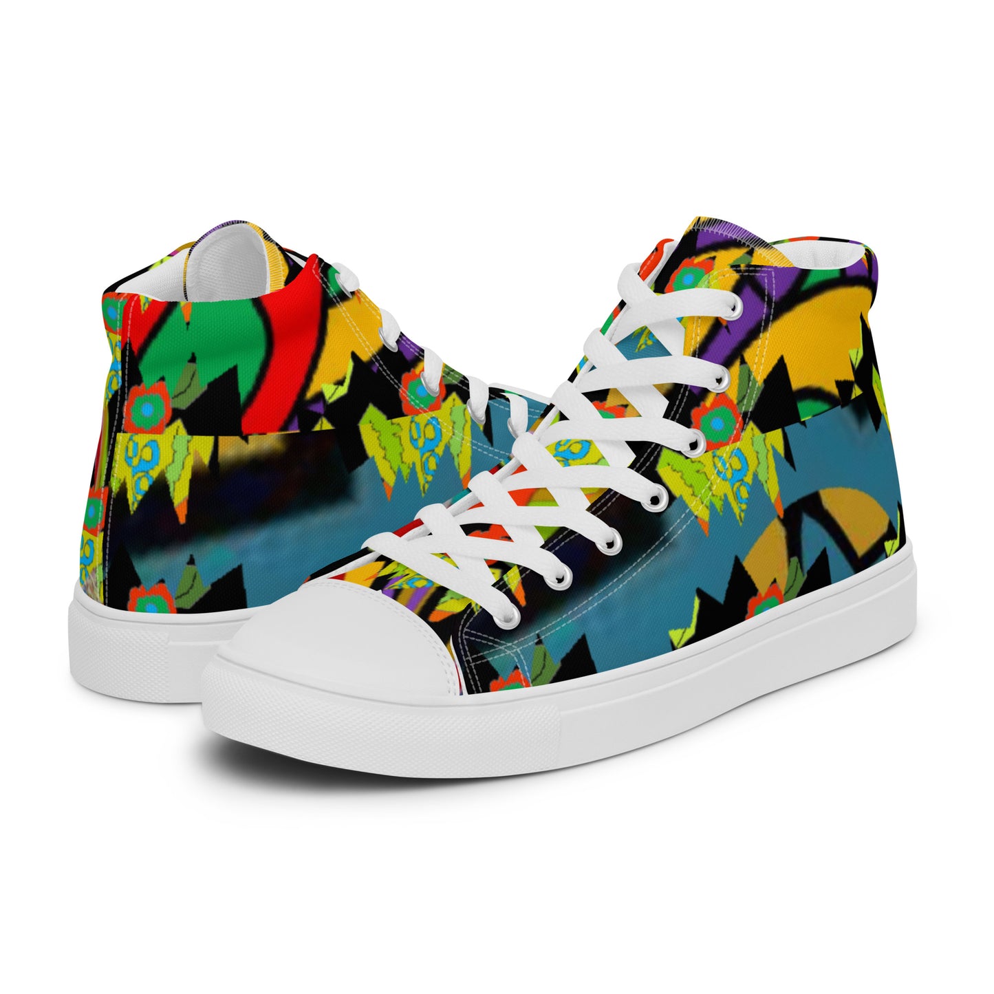 Women’s high top canvas shoes