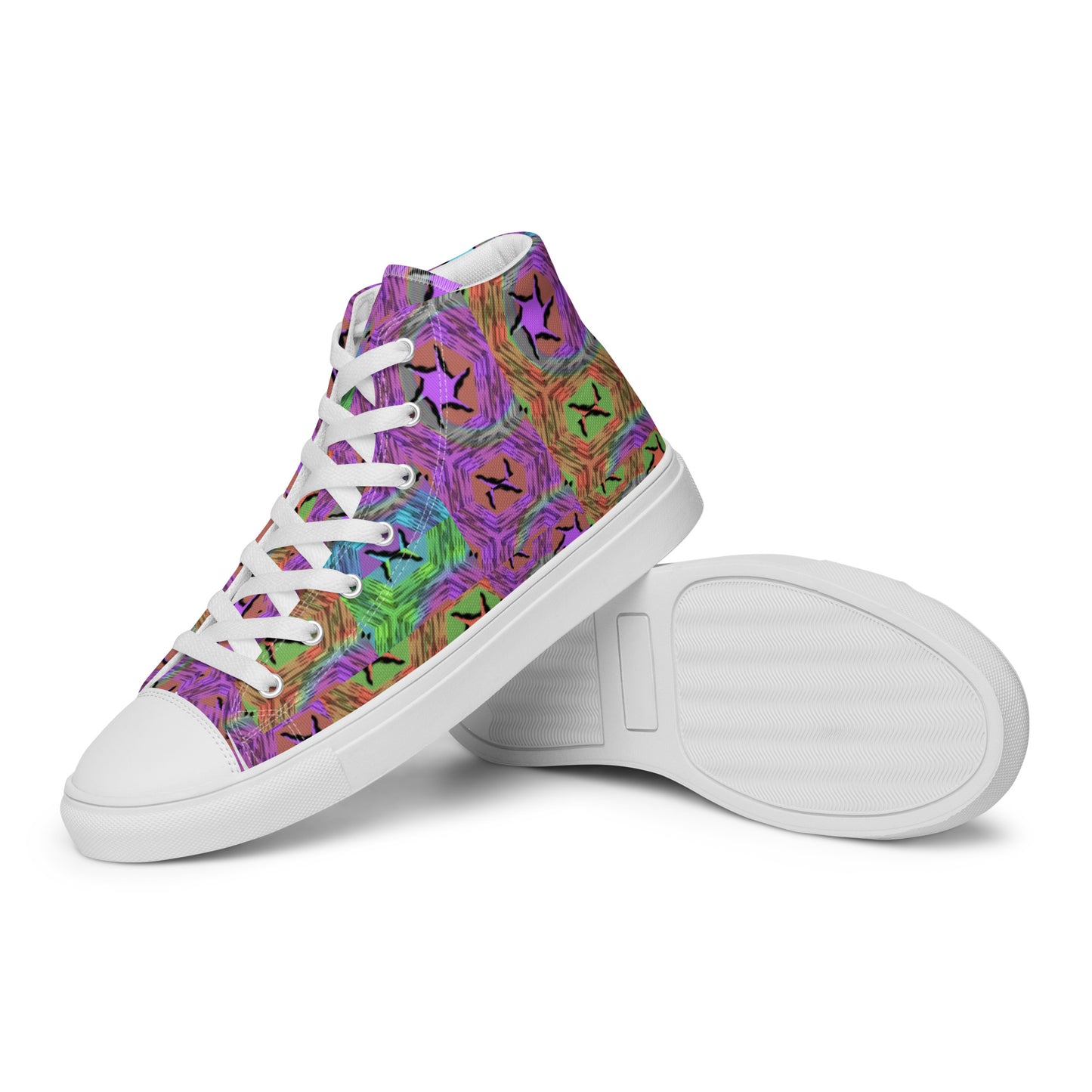 Women’s high top canvas shoes