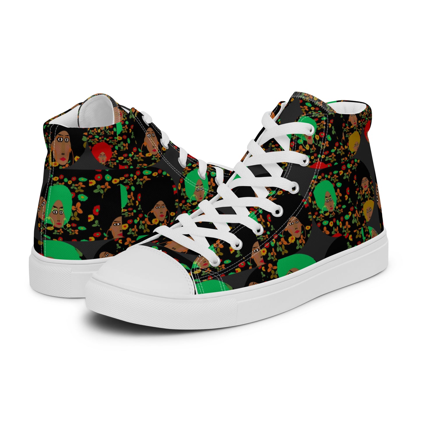 Women’s high top canvas shoes