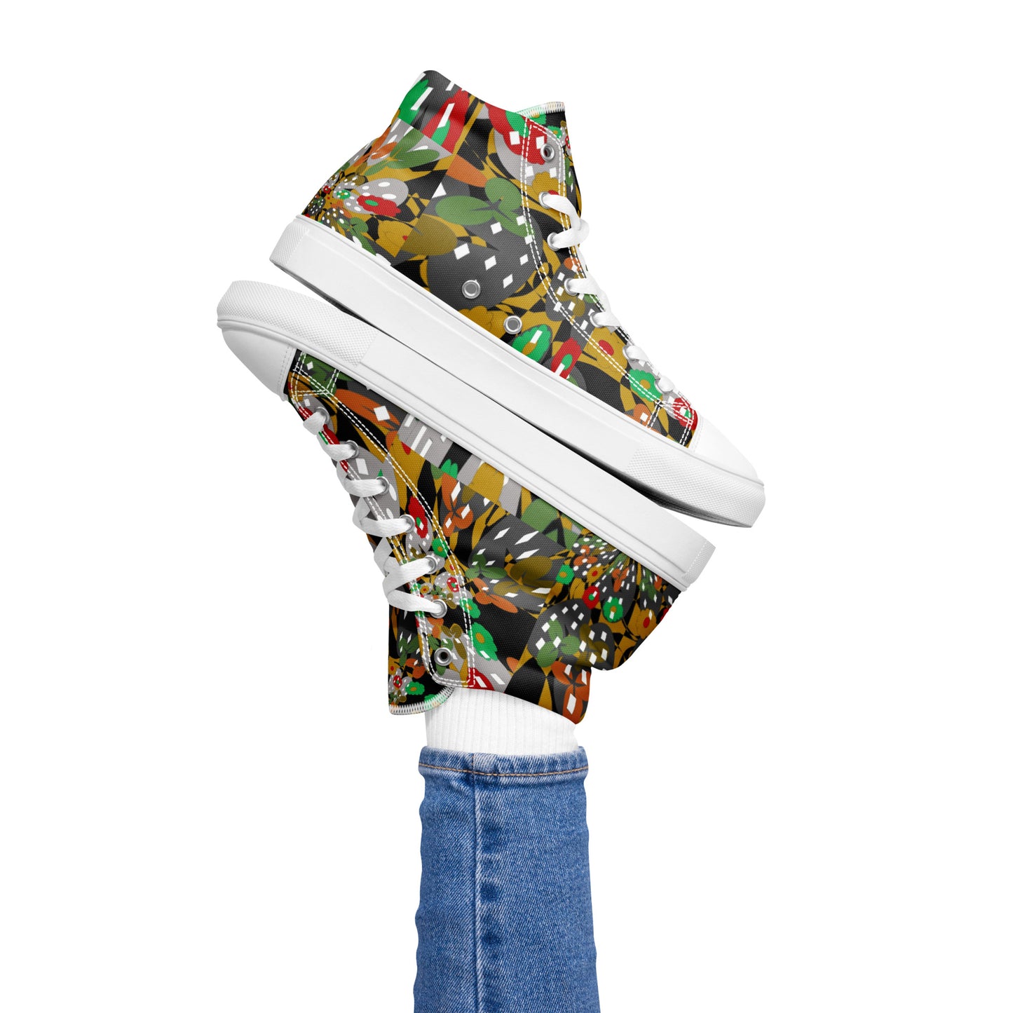 Women’s high top canvas shoes