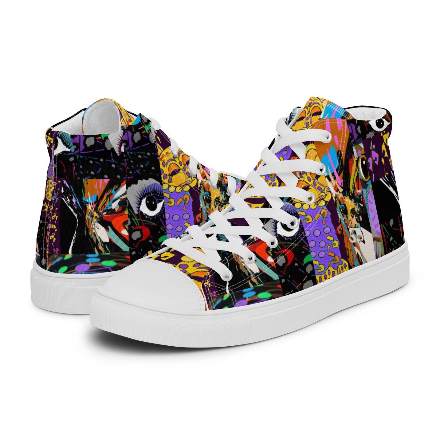 Women’s high top canvas shoes