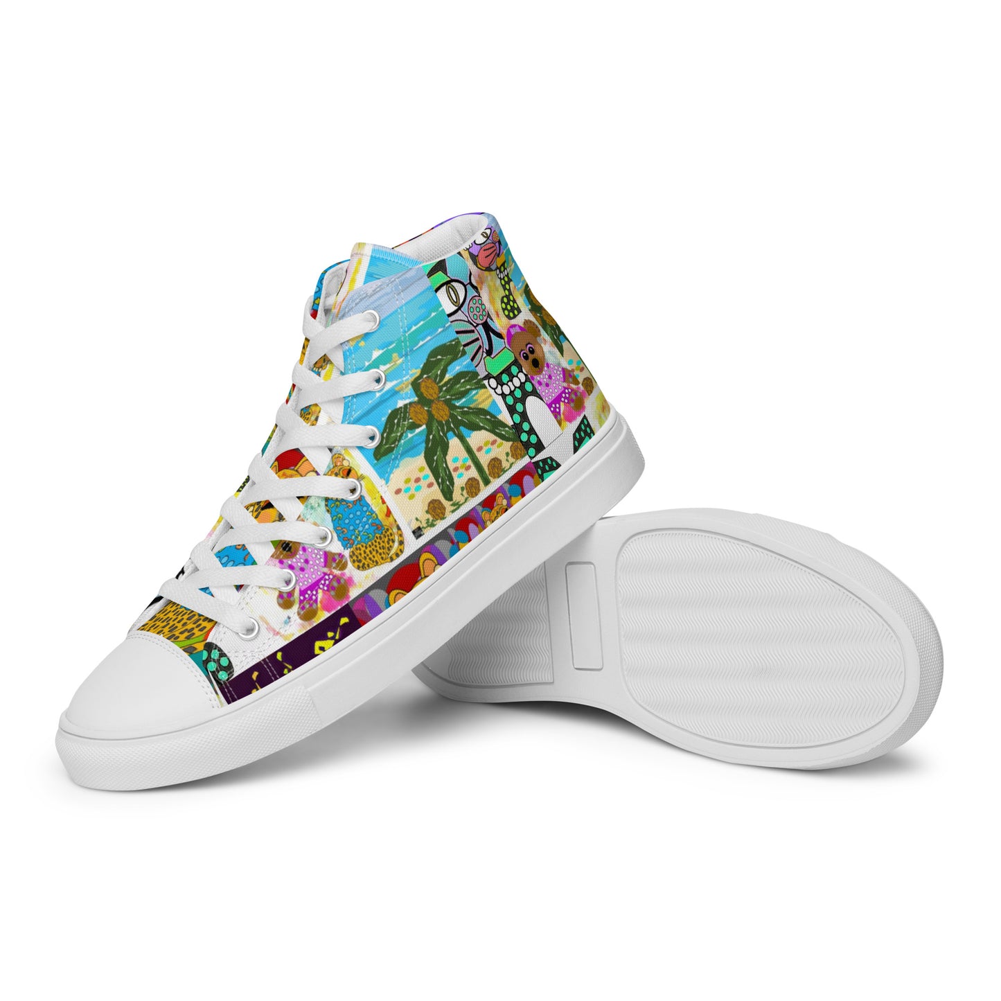 Women’s high top canvas shoes