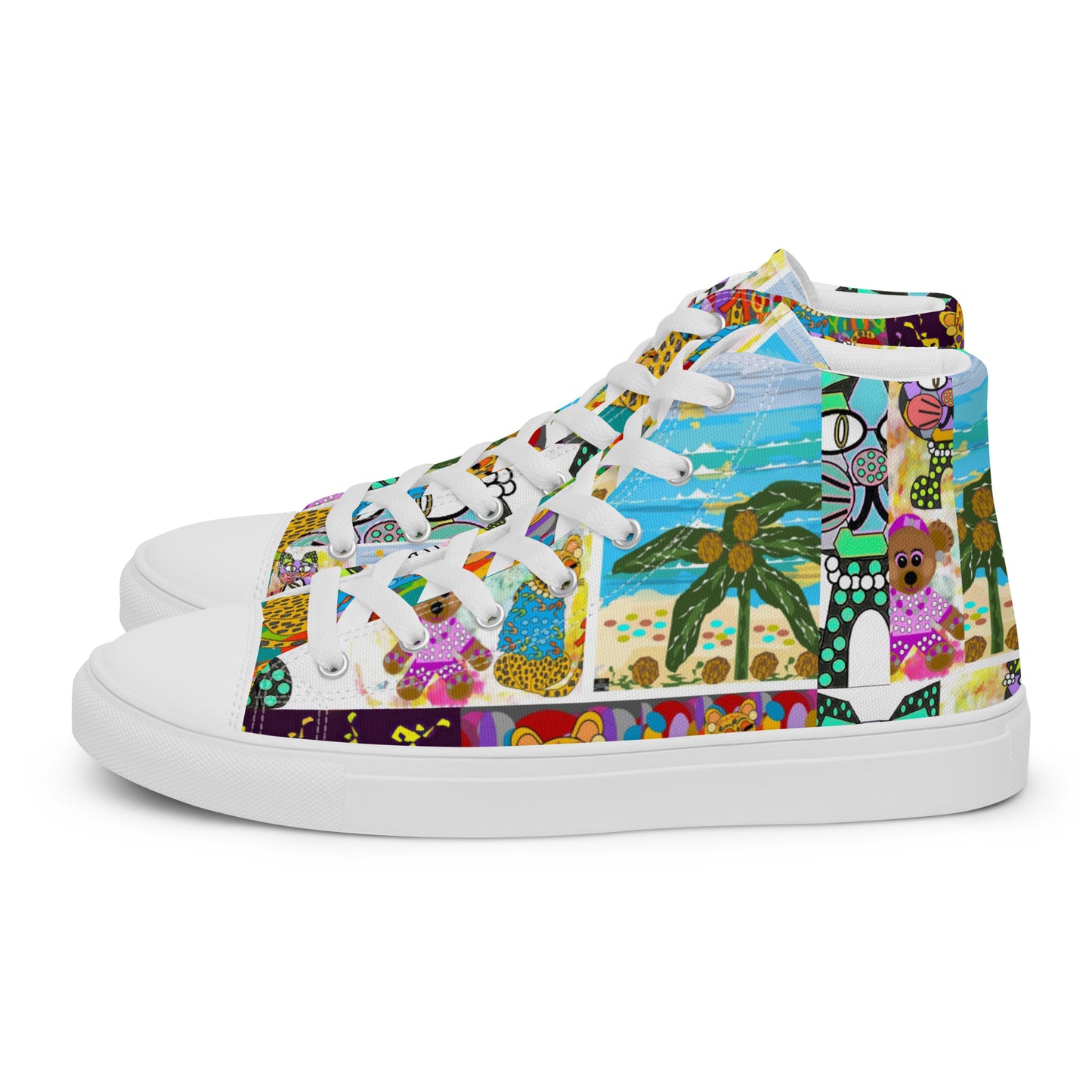 Women’s high top canvas shoes