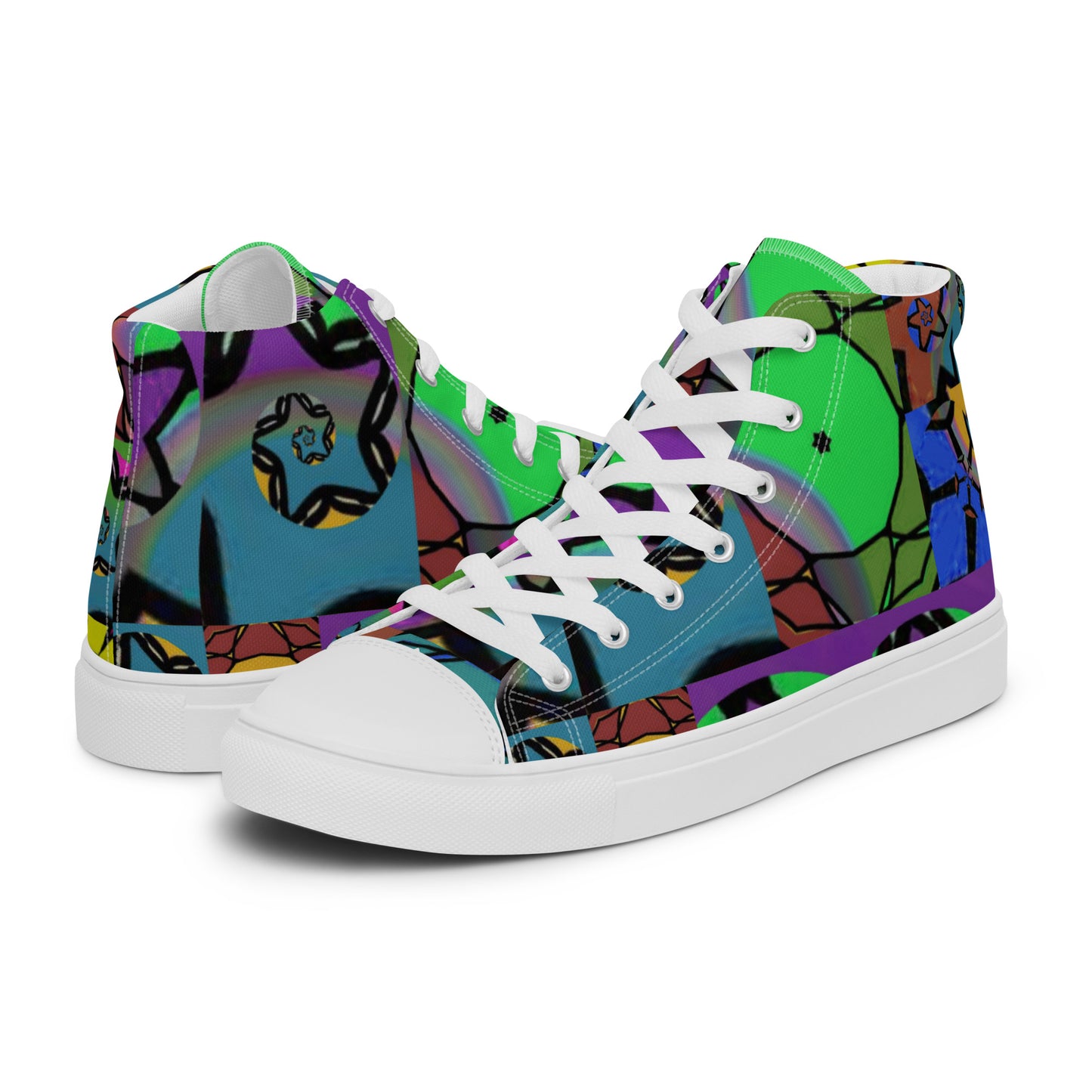 Women’s high top canvas shoes