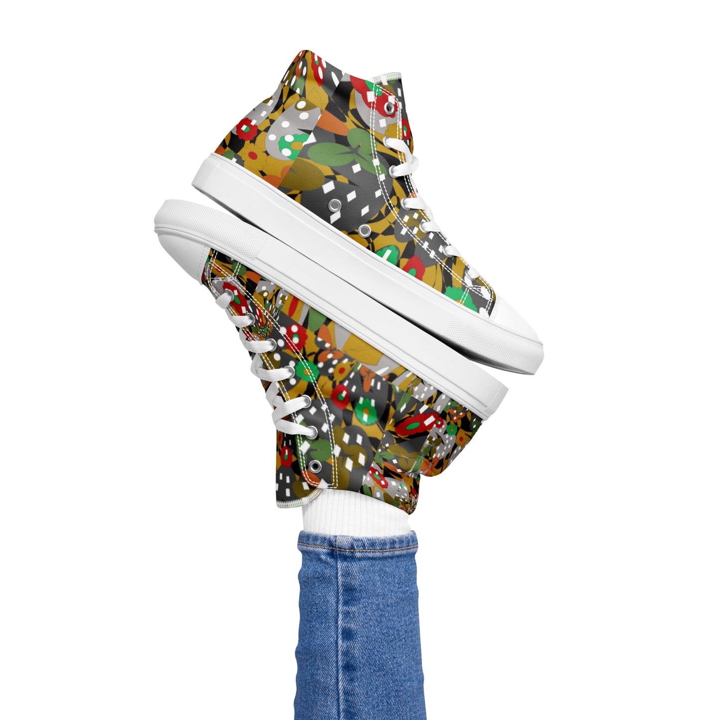 Women’s high top canvas shoes