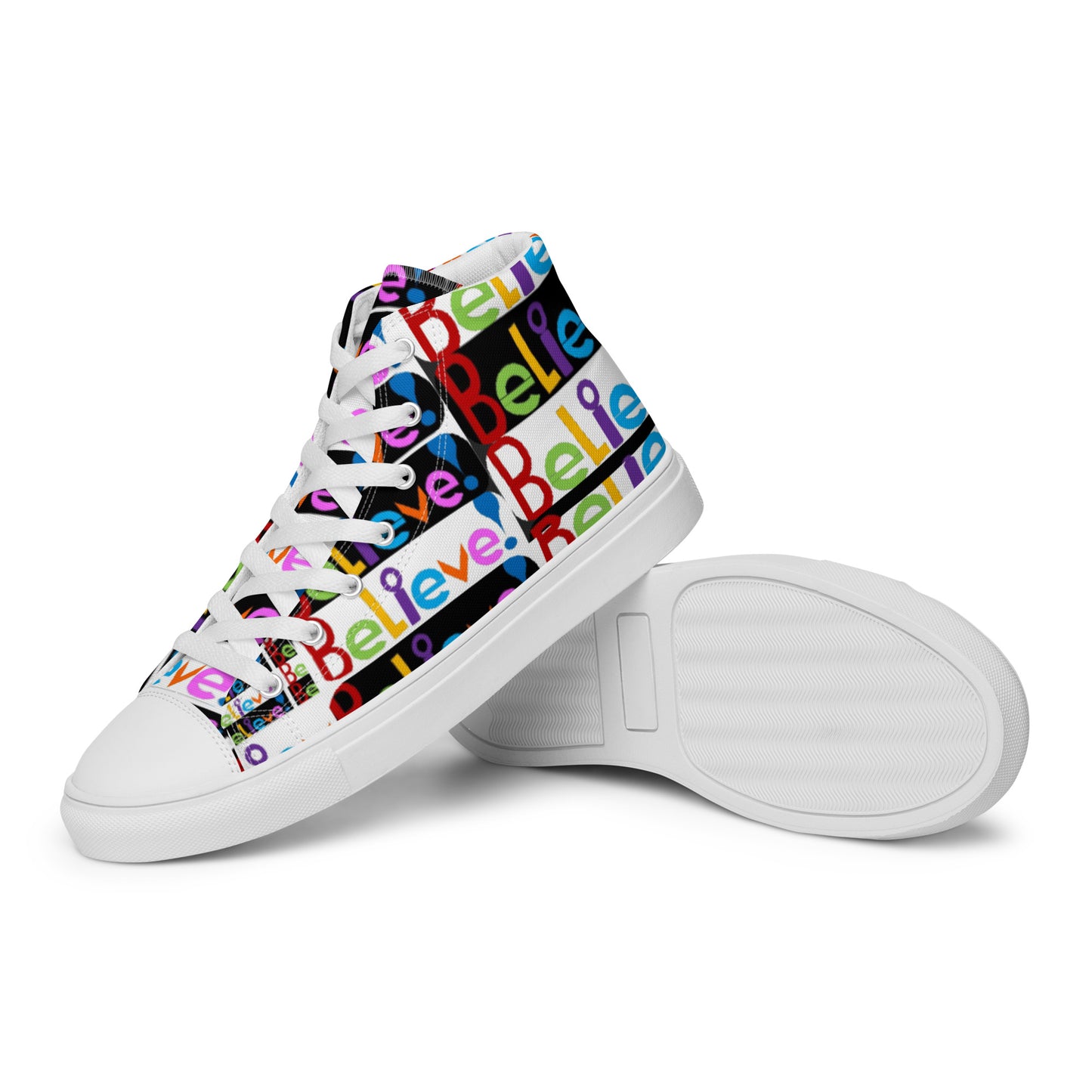 Women’s high top canvas shoes