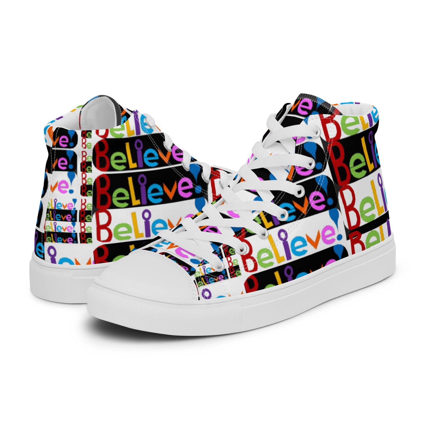 Women’s high top canvas shoes