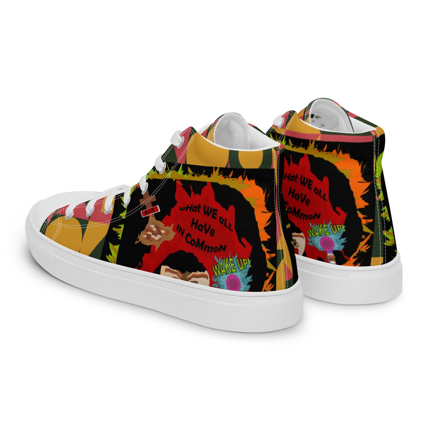 Women’s high top canvas shoes