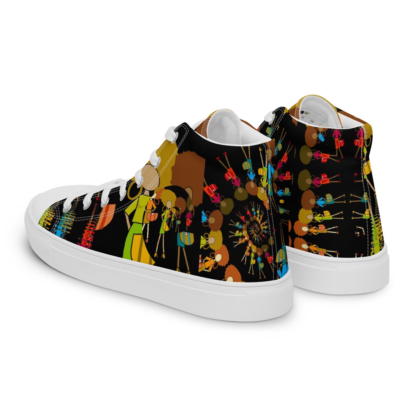 Women’s high top canvas shoes