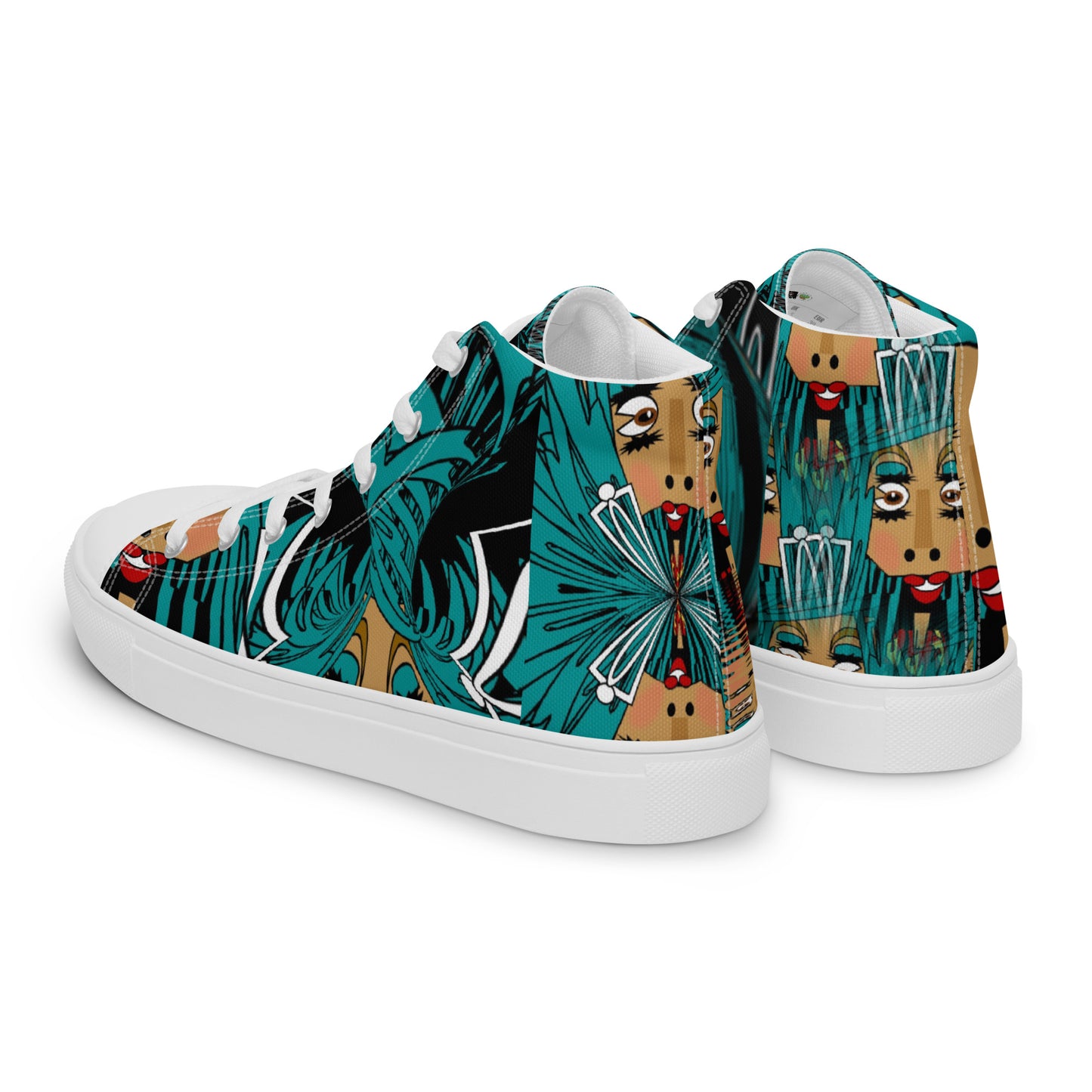 Women’s high top canvas shoes