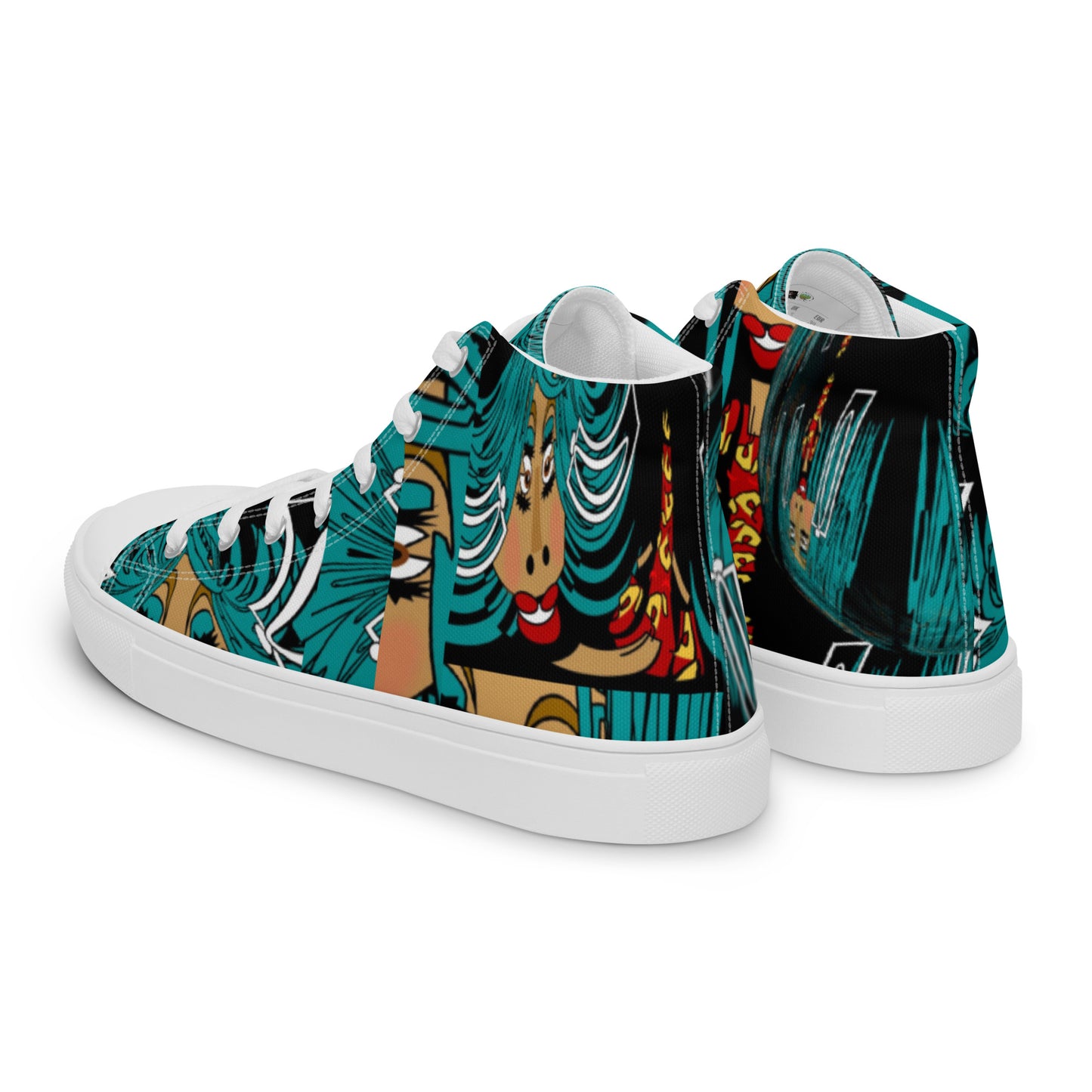 Women’s high top canvas shoes