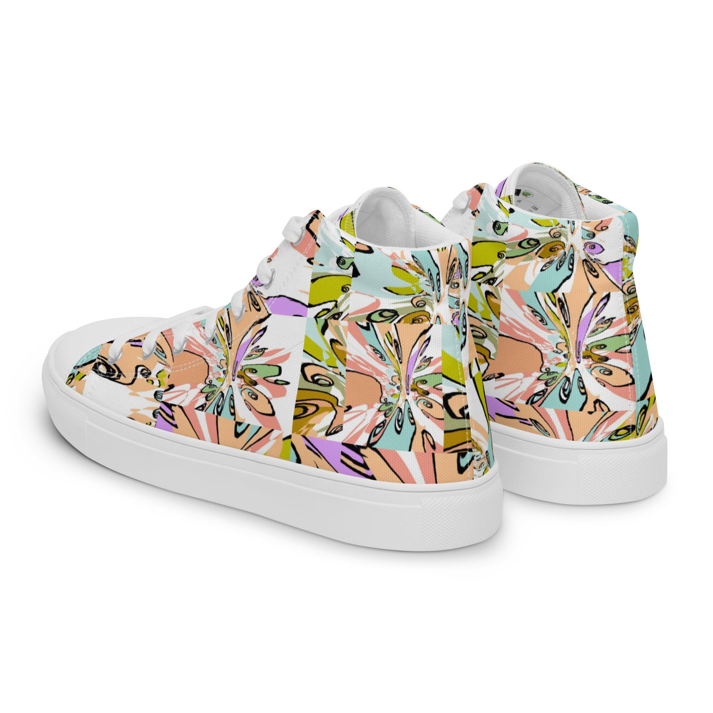 Women’s high top canvas shoes