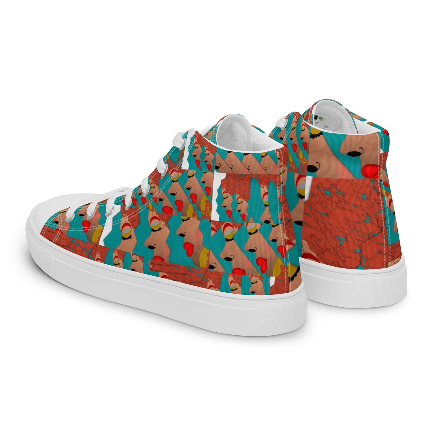 Women’s high top canvas shoes