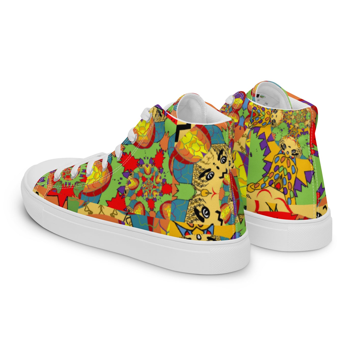 Women’s high top canvas shoes