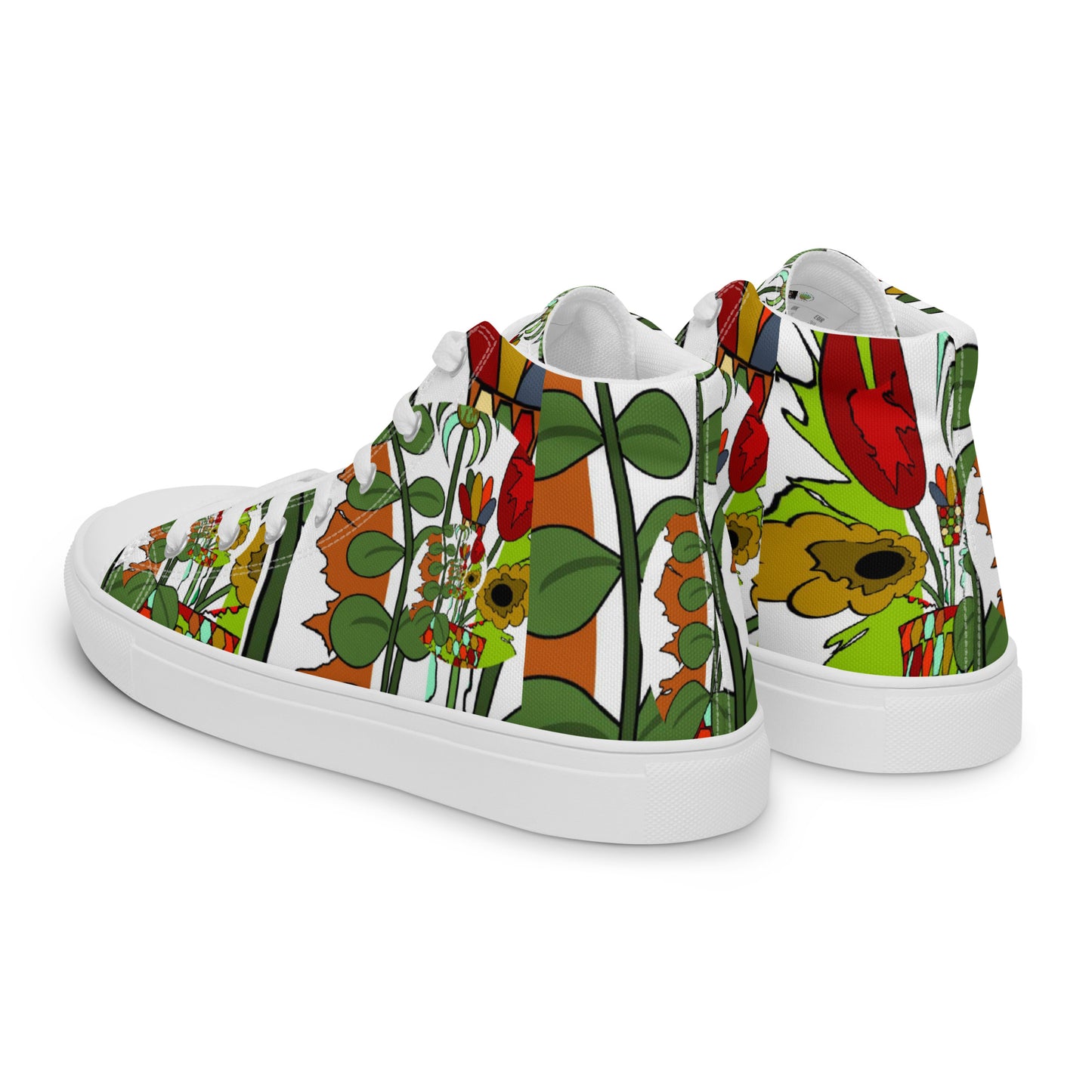 Women’s high top canvas shoes