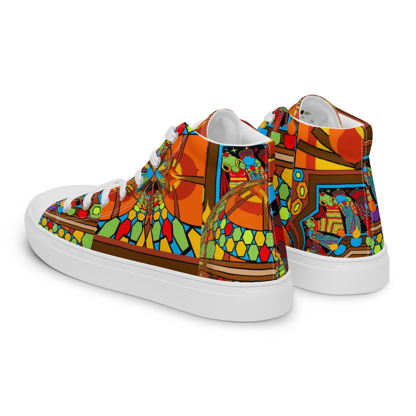 Women’s high top canvas shoes