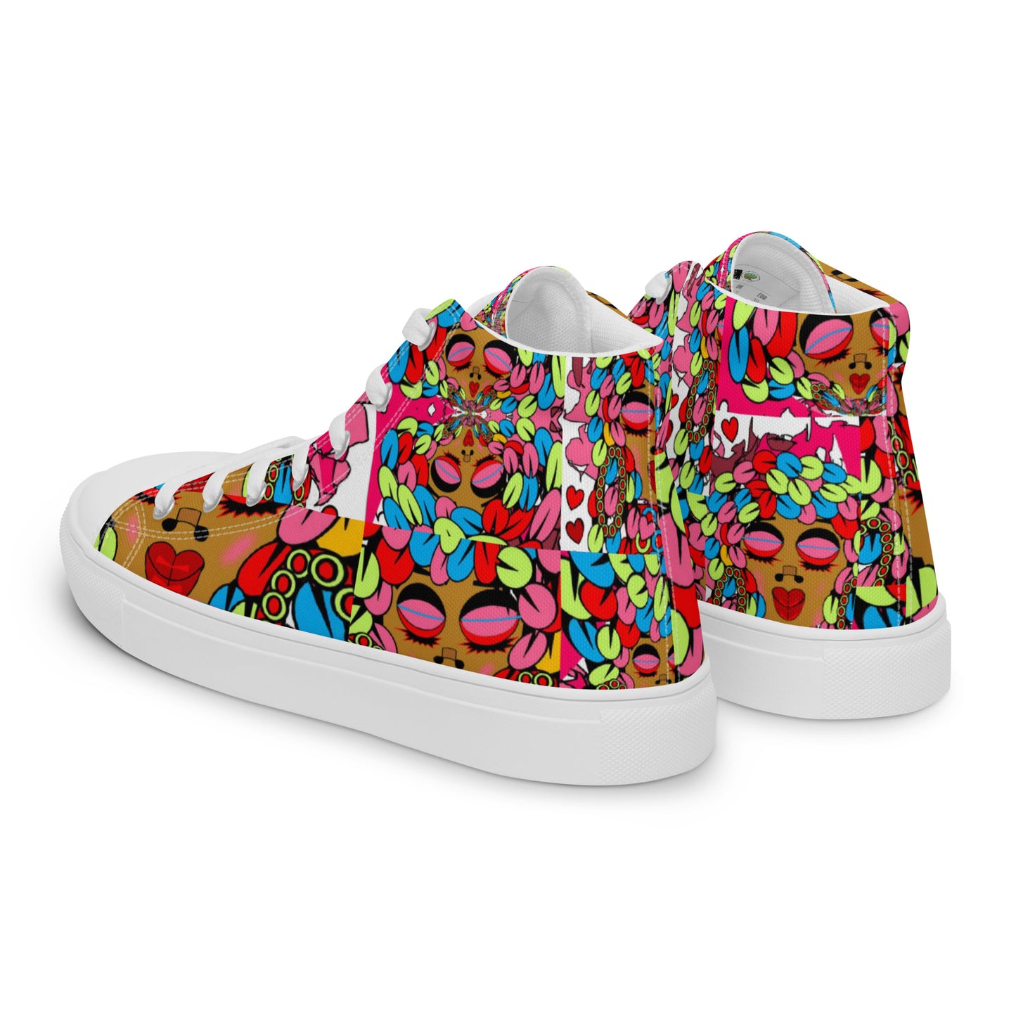 Women’s high top canvas shoes