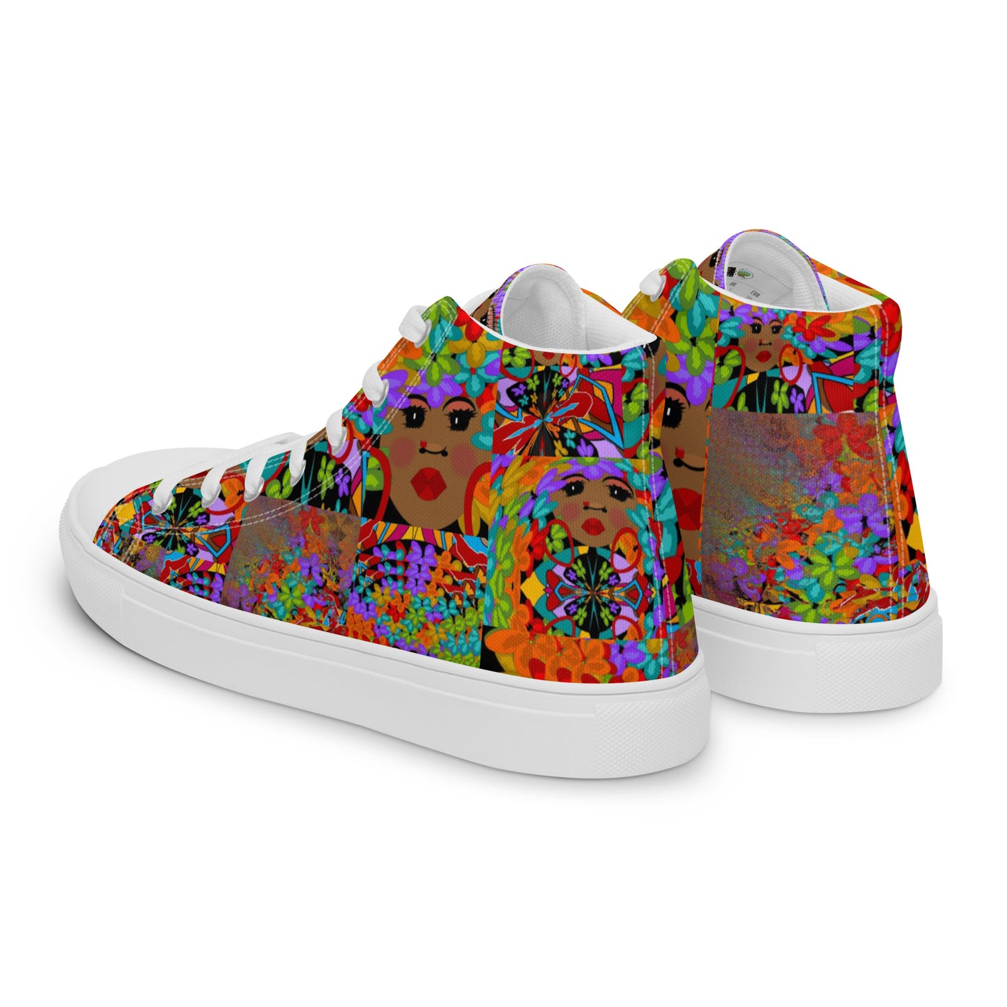 Women’s high top canvas shoes