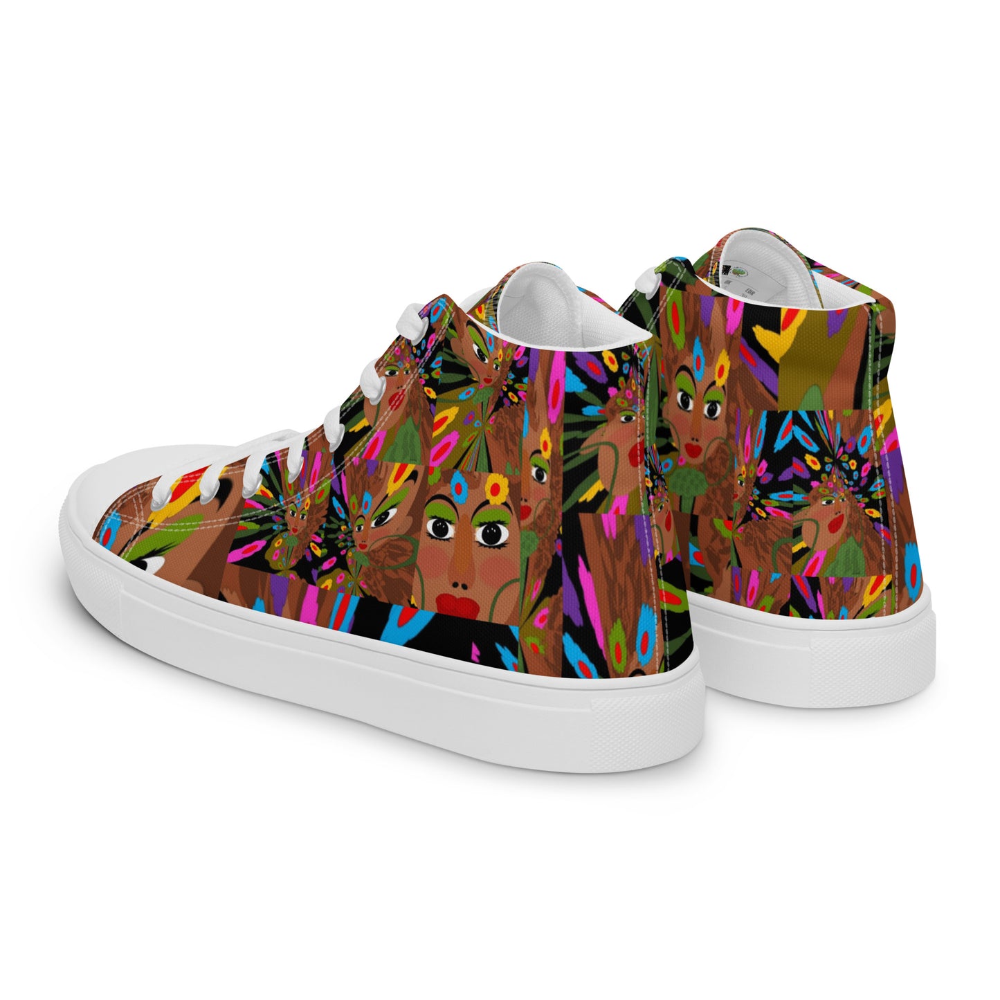 Women’s high top canvas shoes