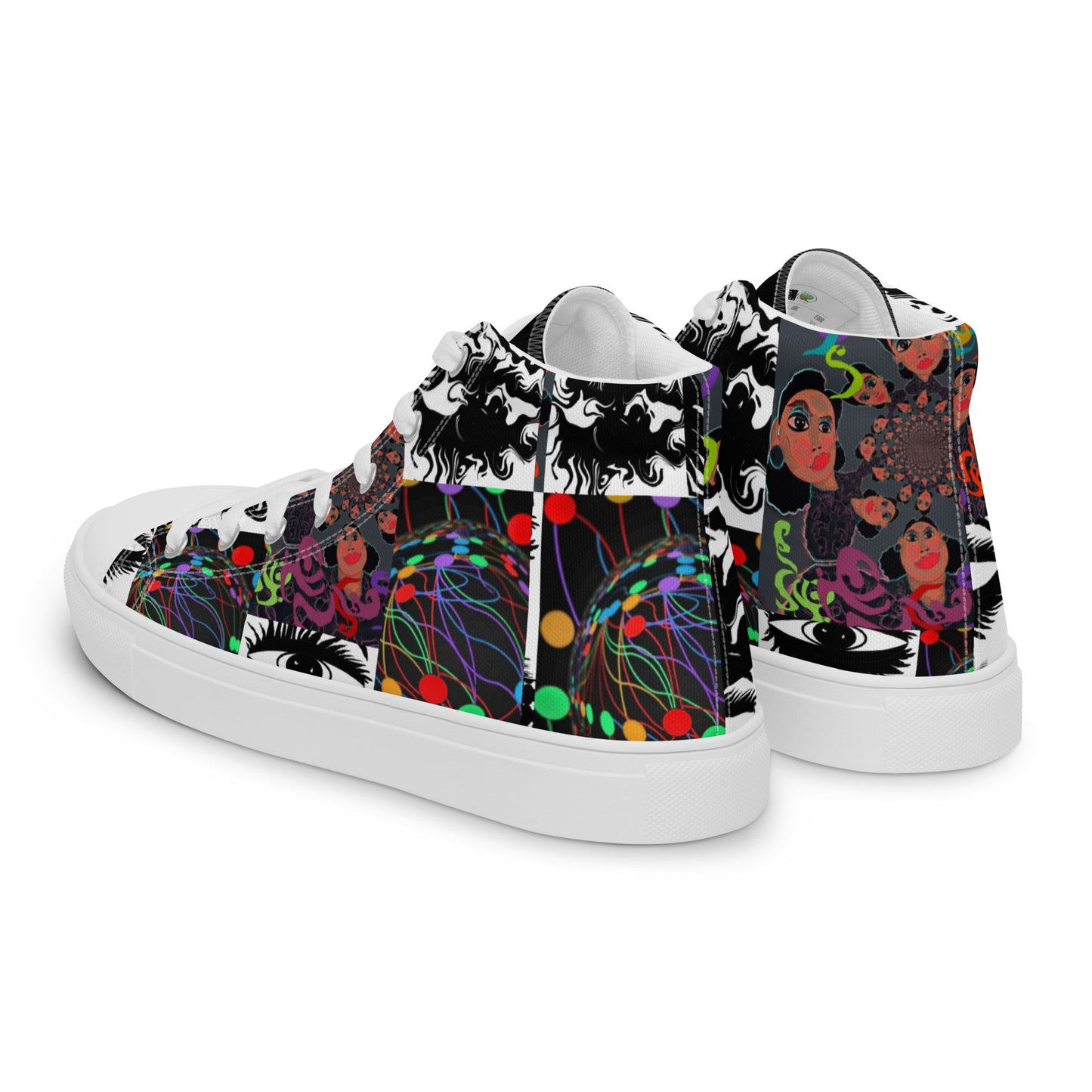 Women’s high top canvas shoes