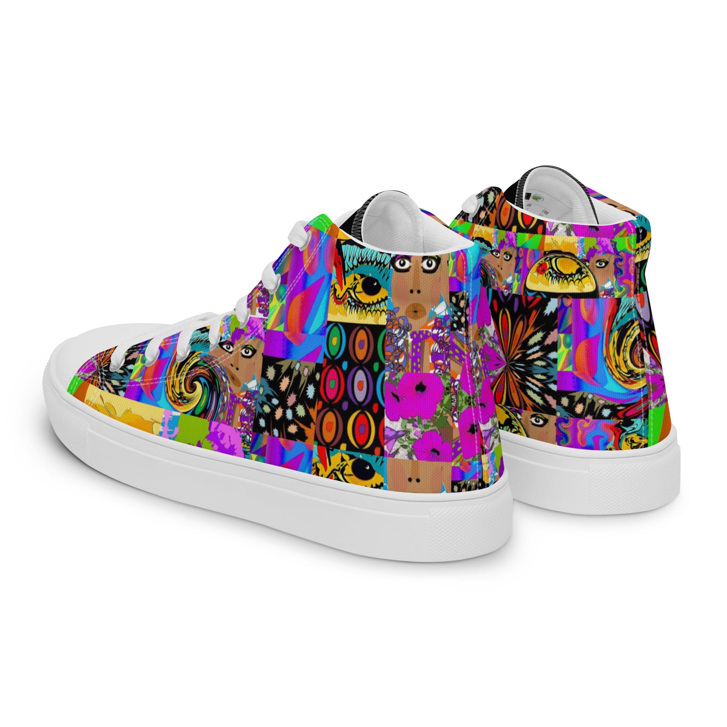 Women’s high top canvas shoes