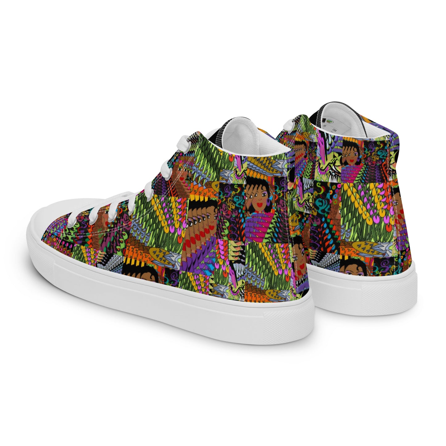 Women’s high top canvas shoes