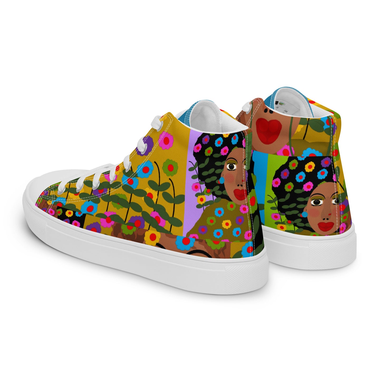 Women’s high top canvas shoes