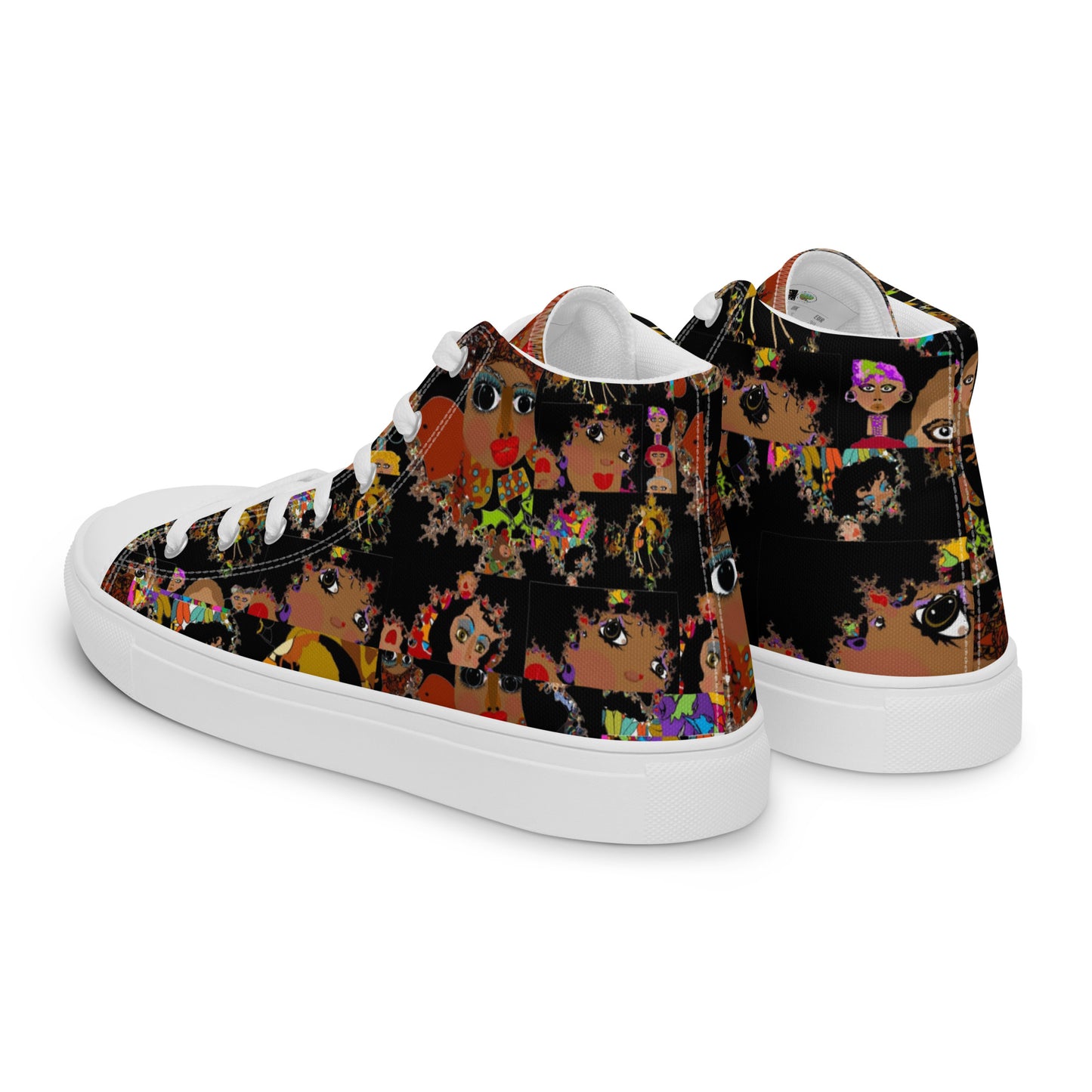 Women’s high top canvas shoes