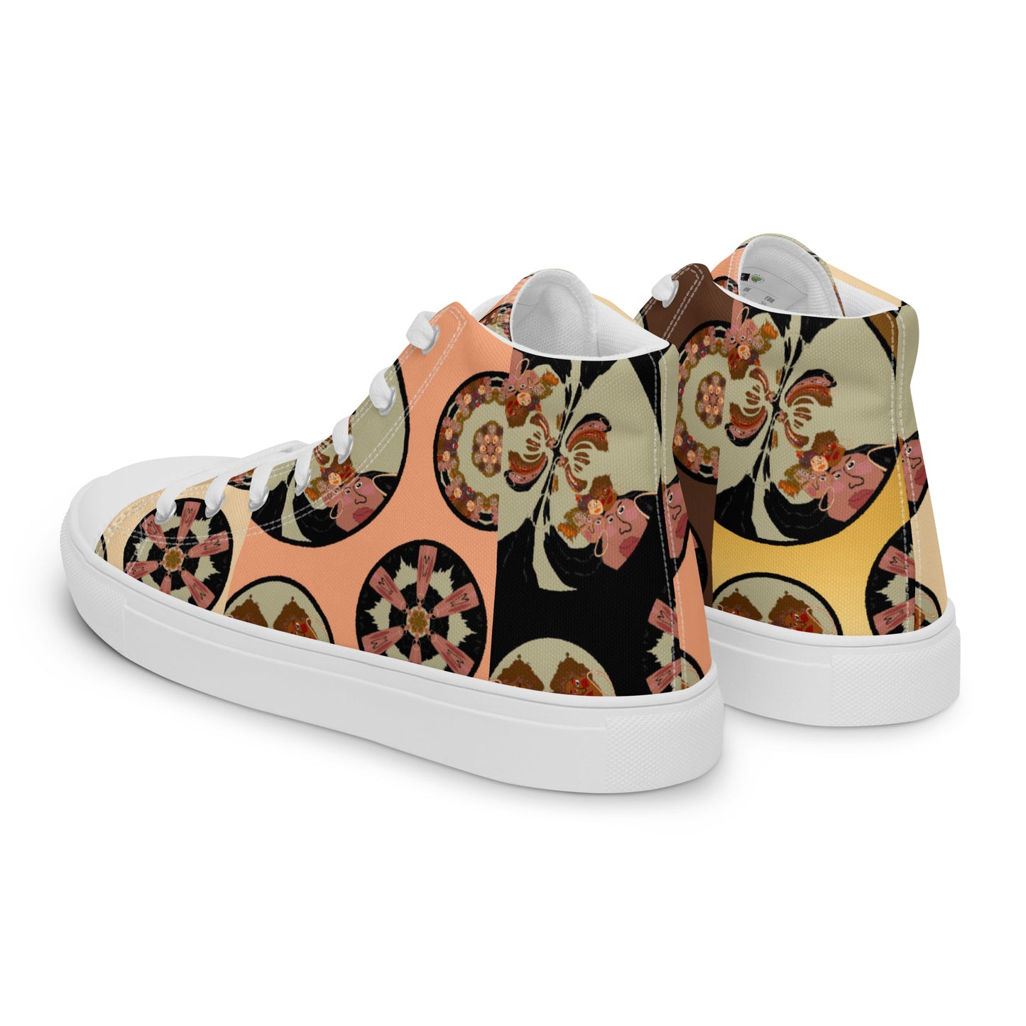 Women’s high top canvas shoes