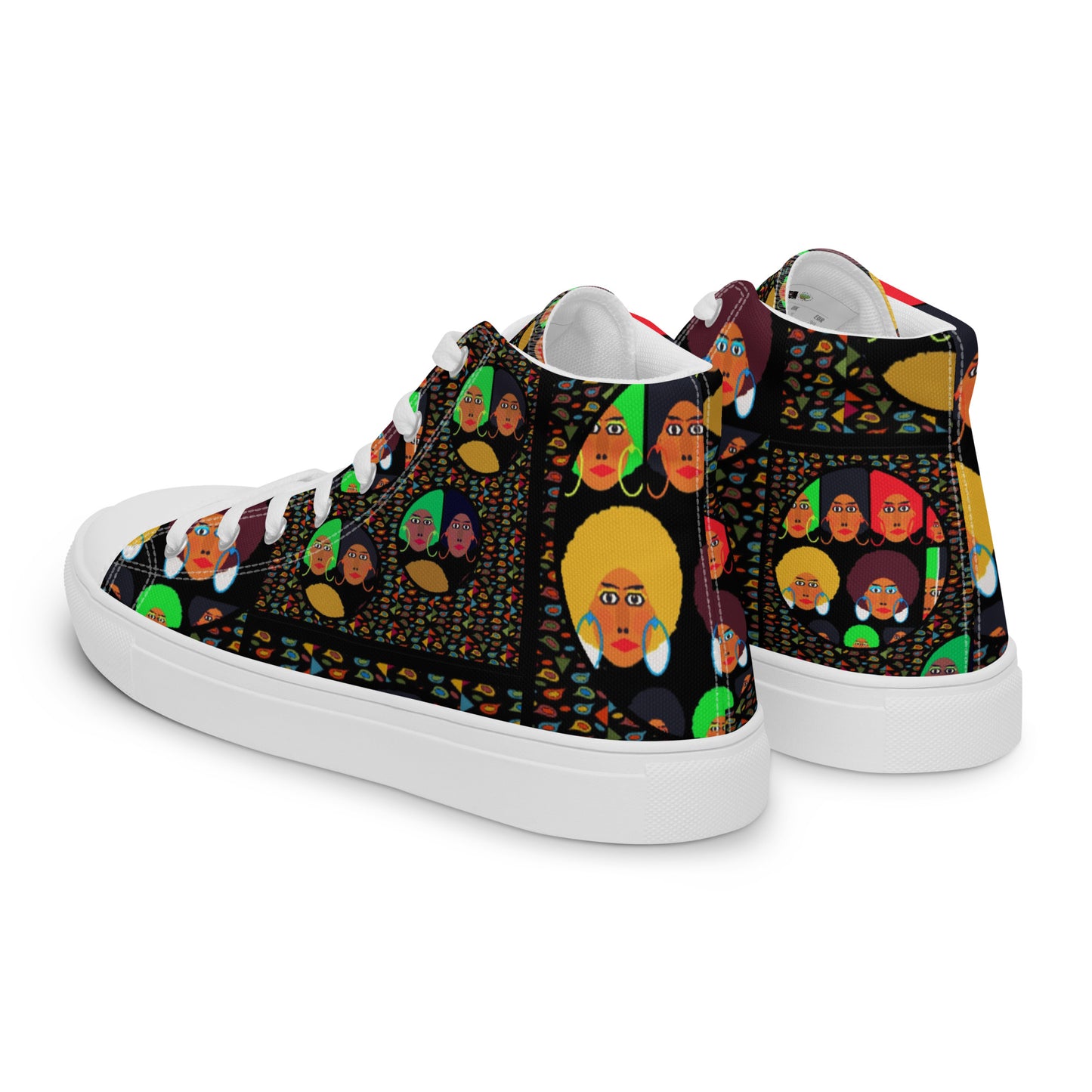 Women’s high top canvas shoes