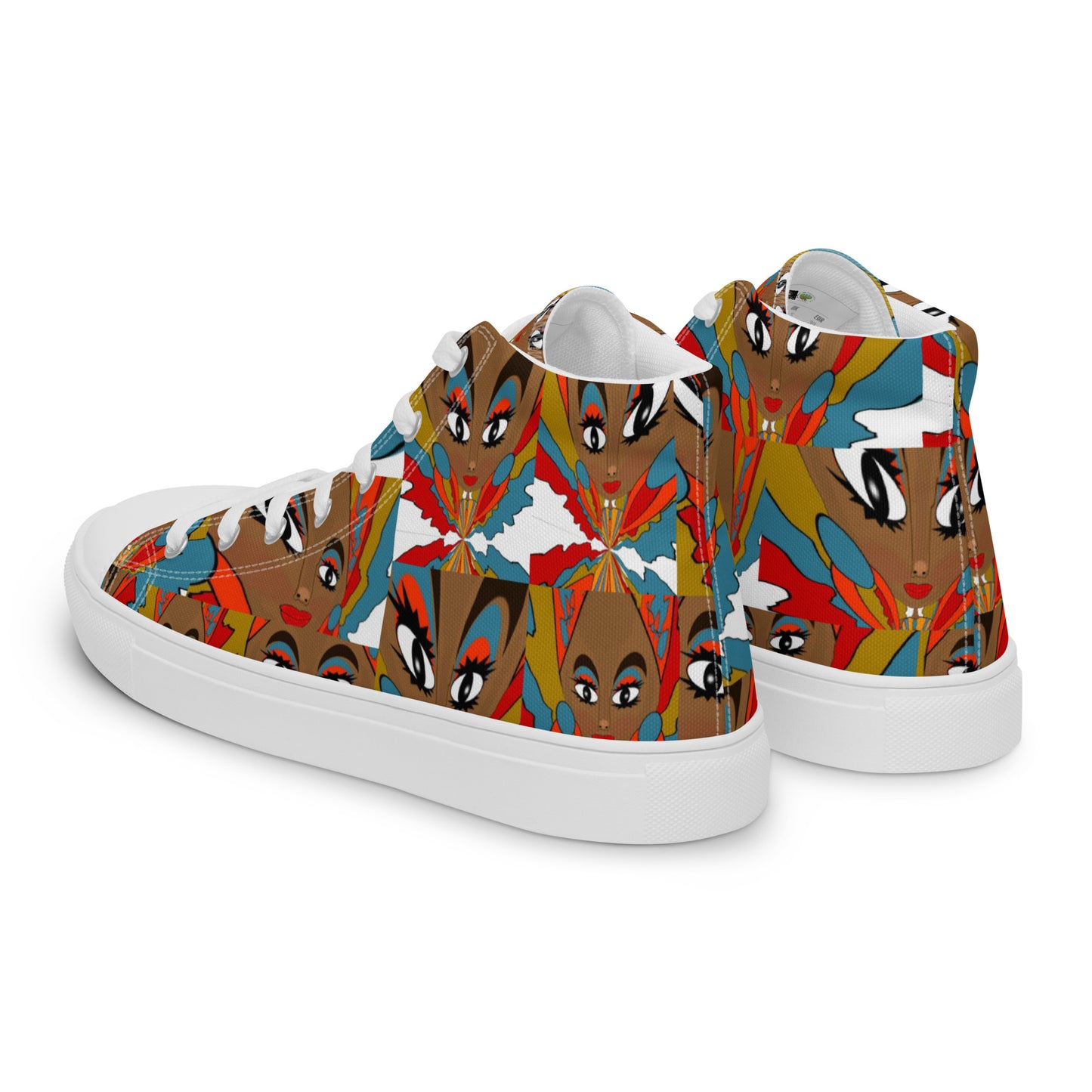 Women’s high top canvas shoes