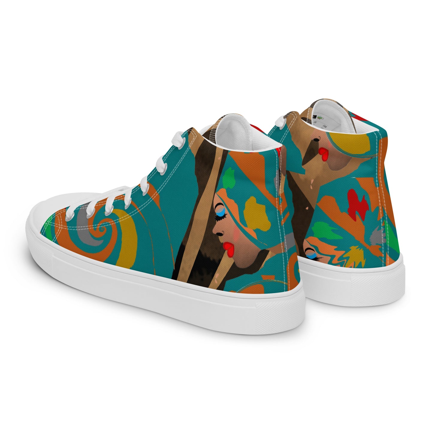 Women’s high top canvas shoes