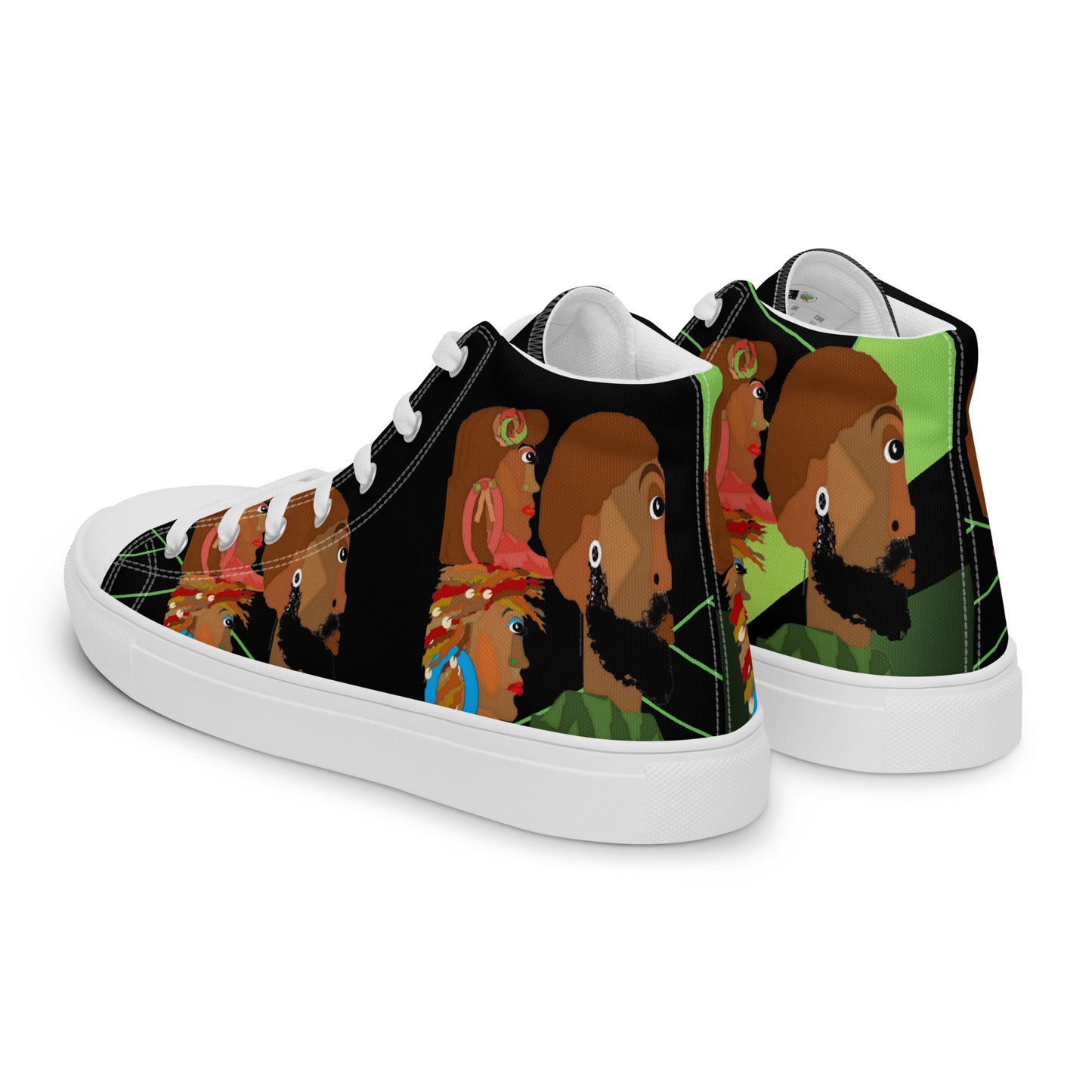 Women’s high top canvas shoes