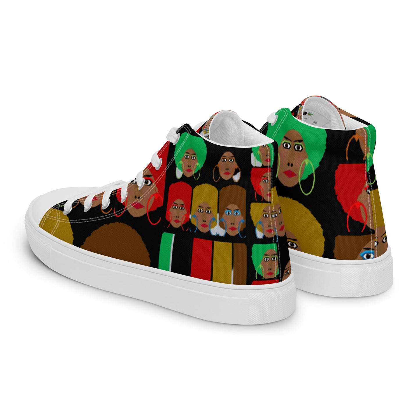 Women’s high top canvas shoes