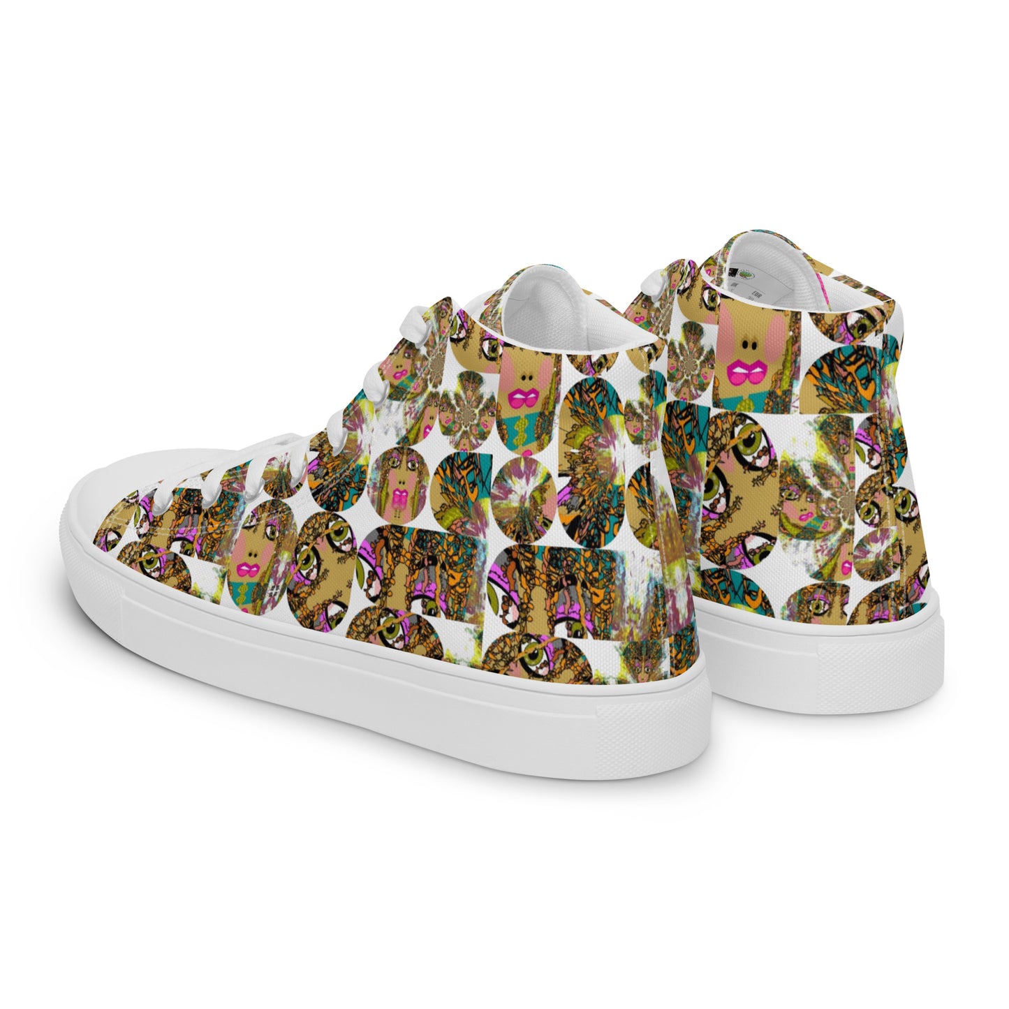 Women’s high top canvas shoes