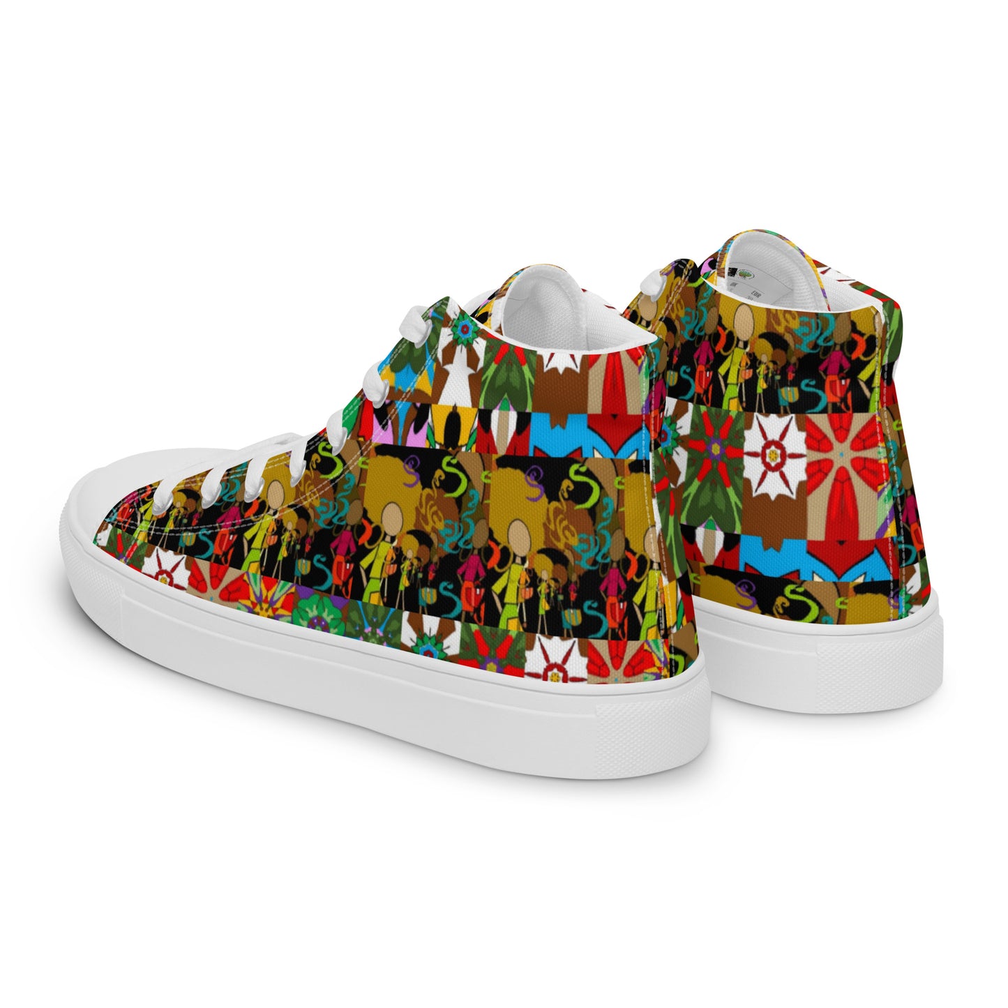 Women’s high top canvas shoes