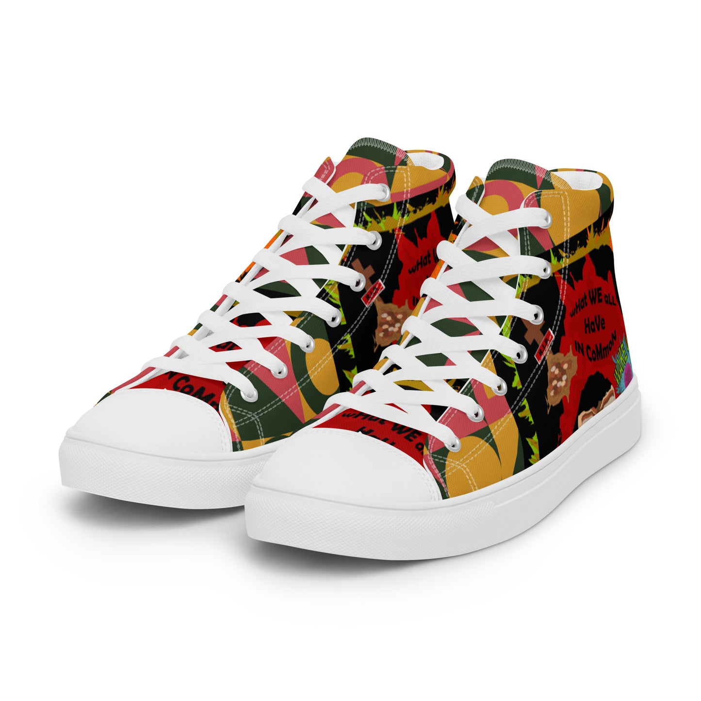 Women’s high top canvas shoes