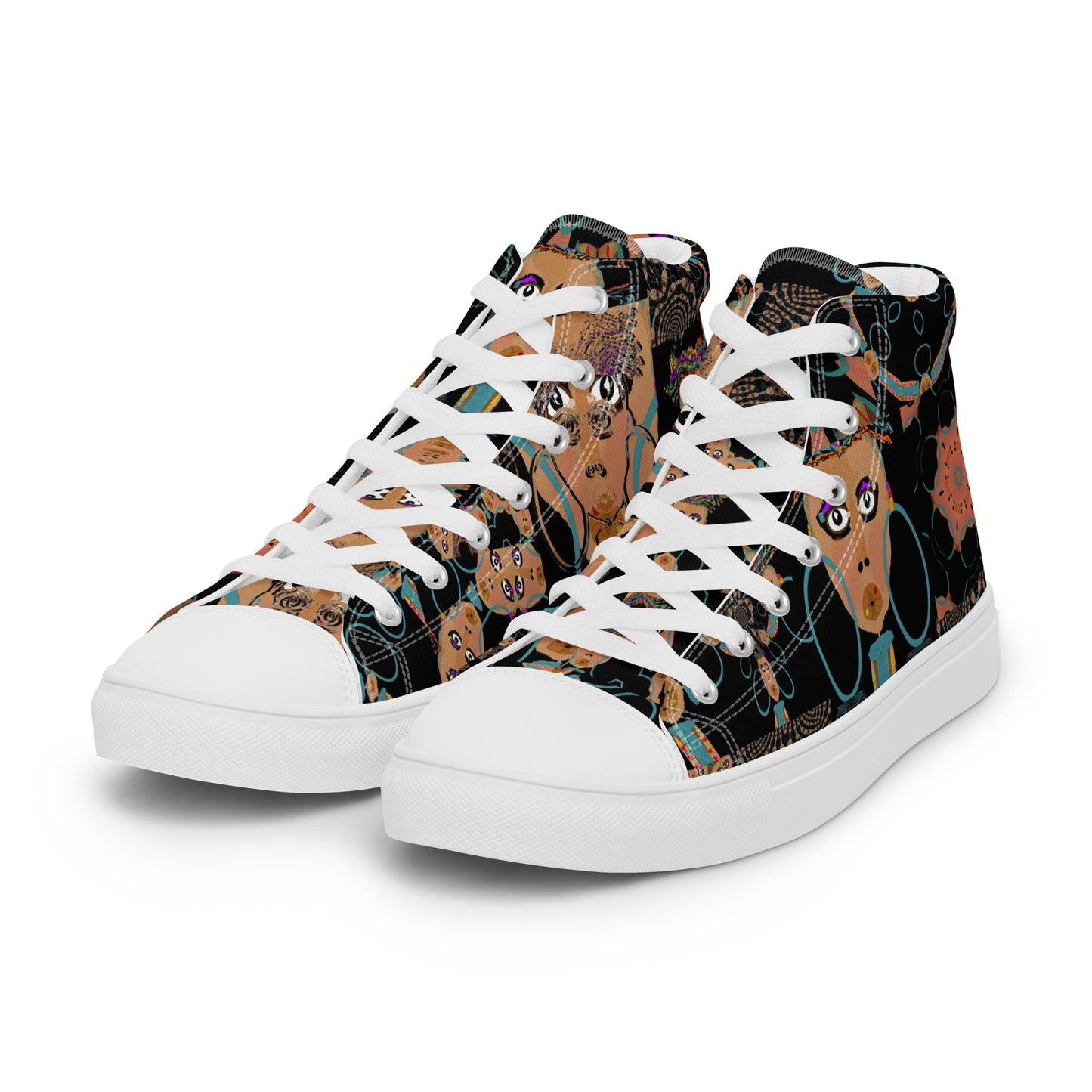 Women’s high top canvas shoes