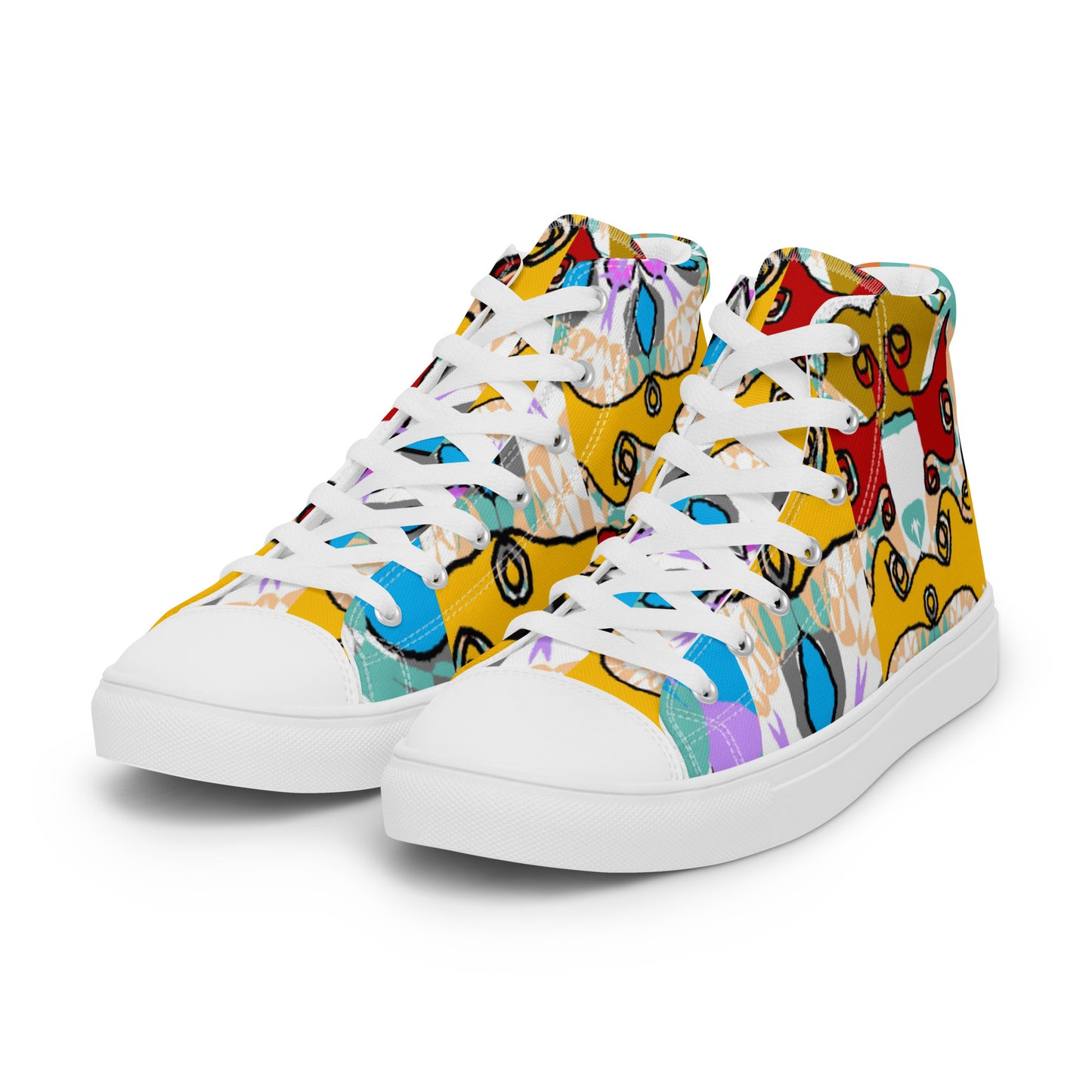 Women’s high top canvas shoes