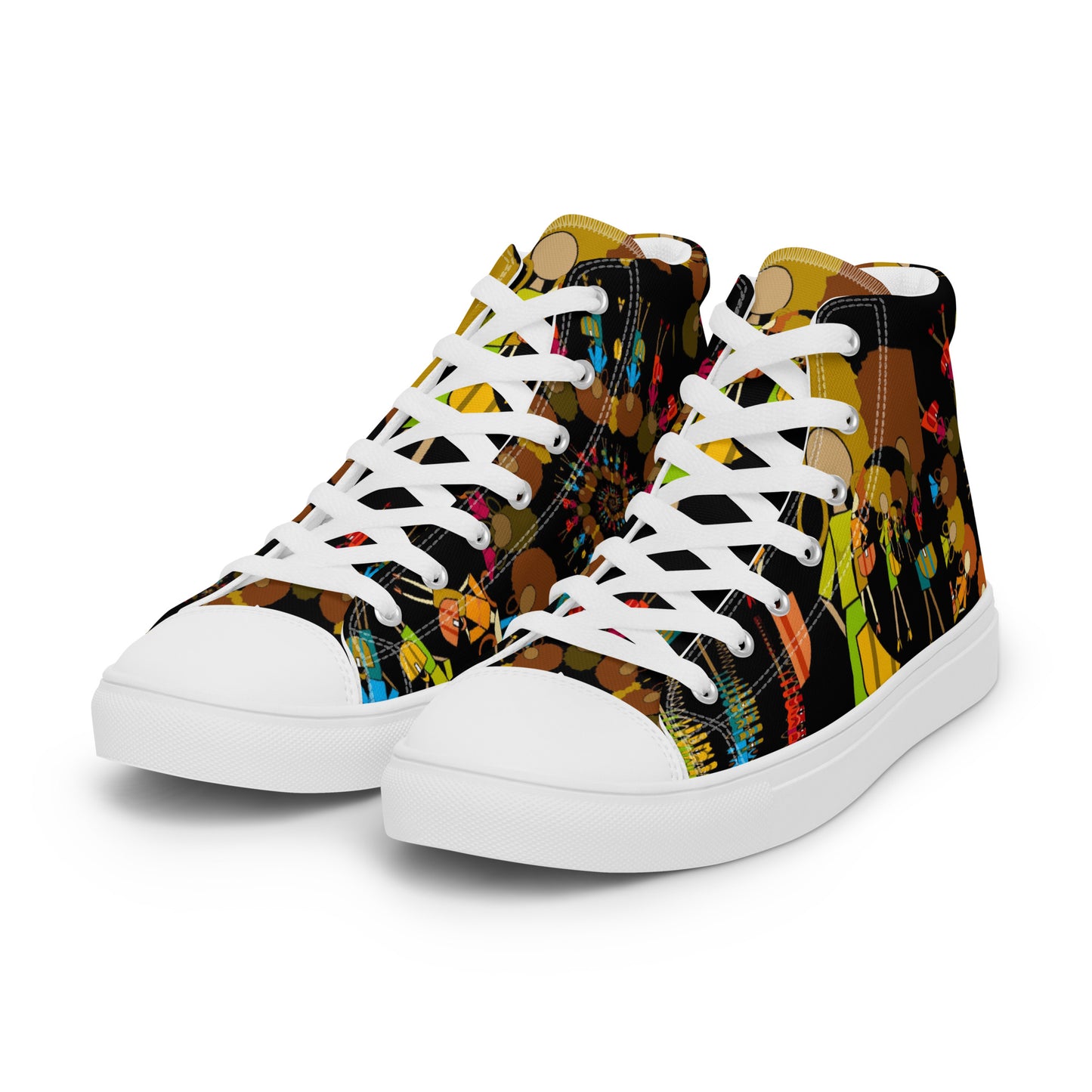 Women’s high top canvas shoes