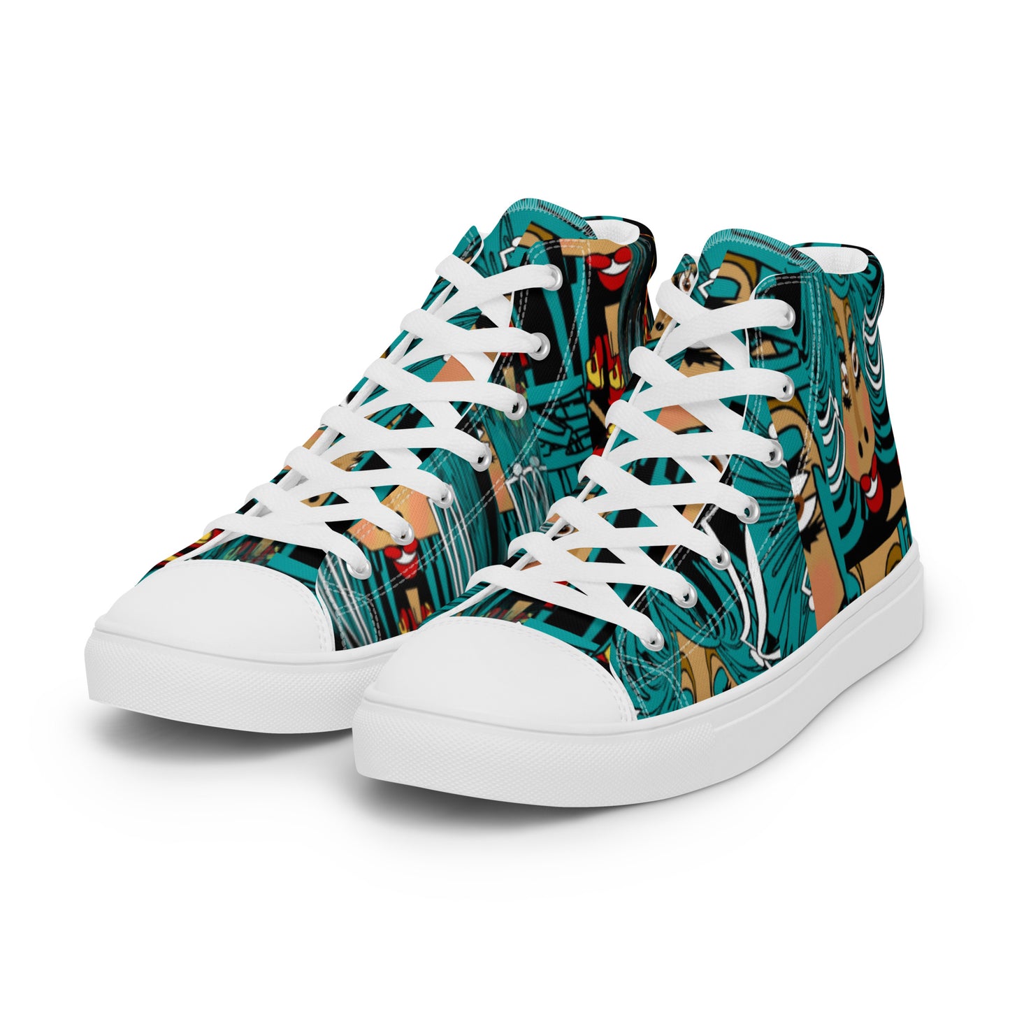 Women’s high top canvas shoes