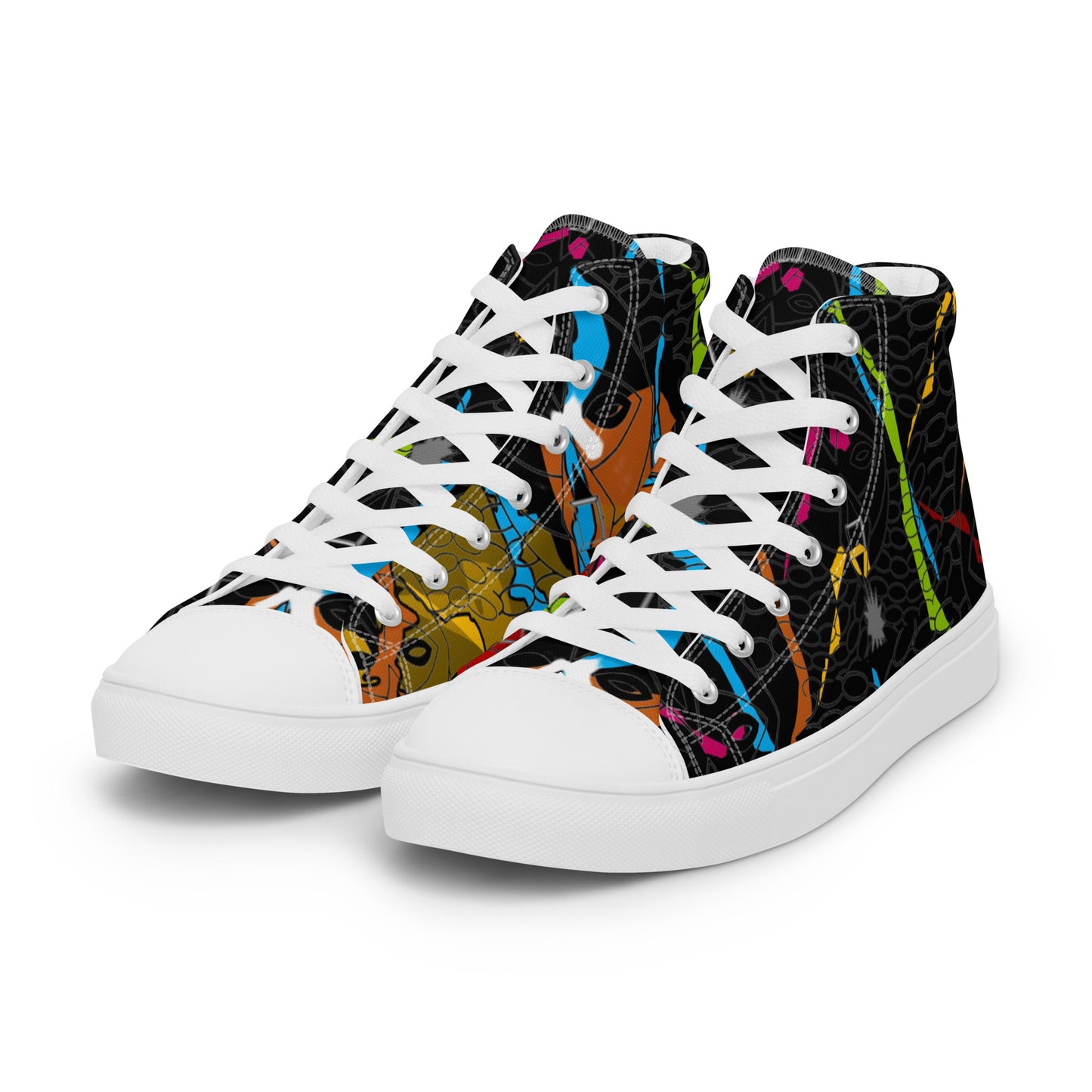 Women’s high top canvas shoes