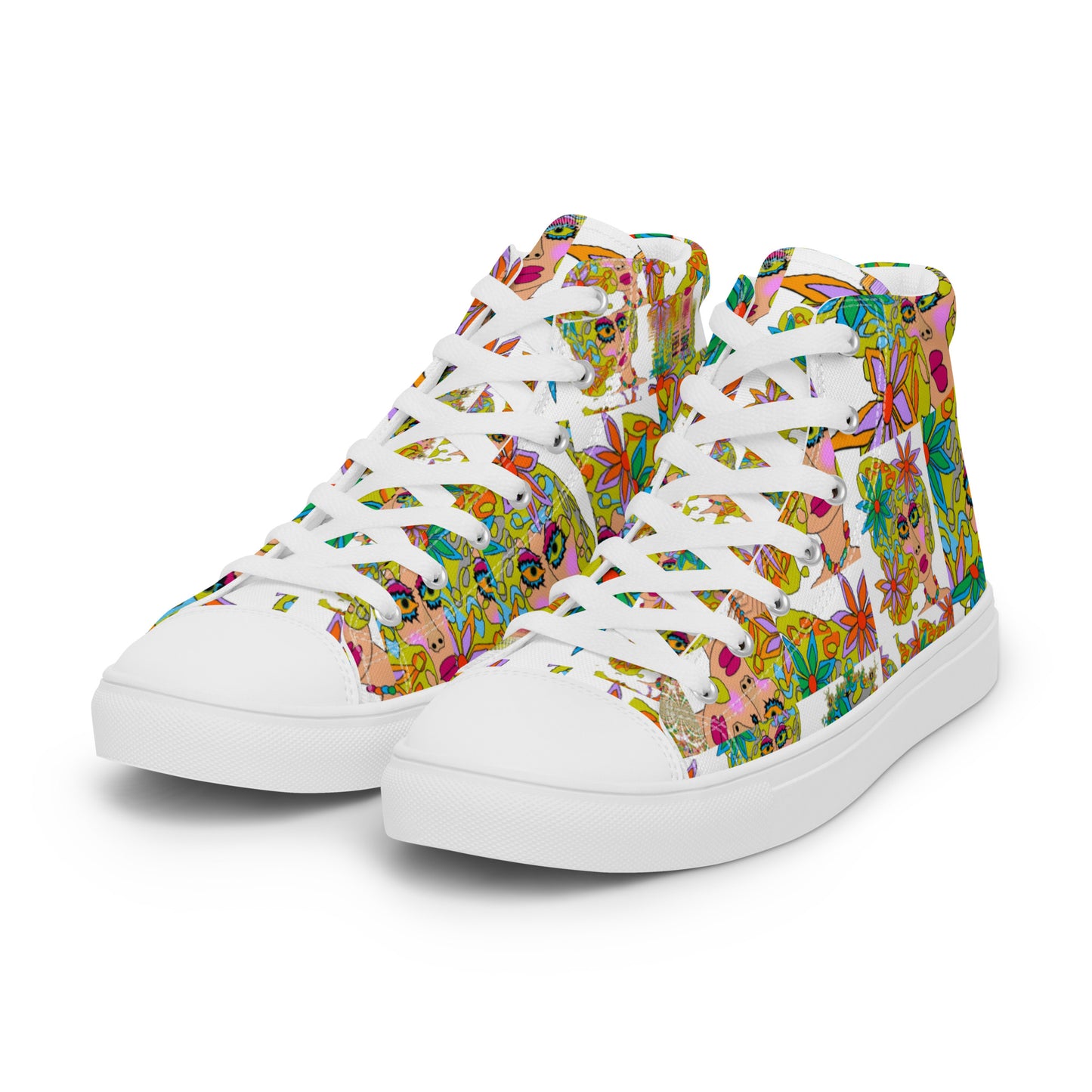 Women’s high top canvas shoes