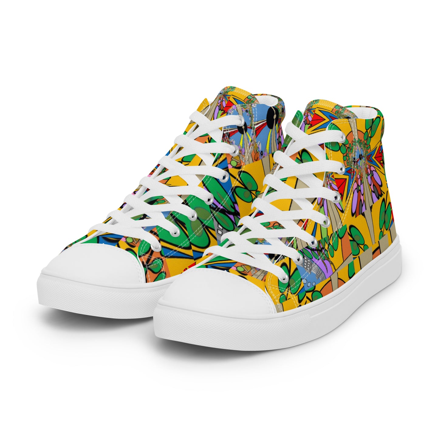 Women’s high top canvas shoes